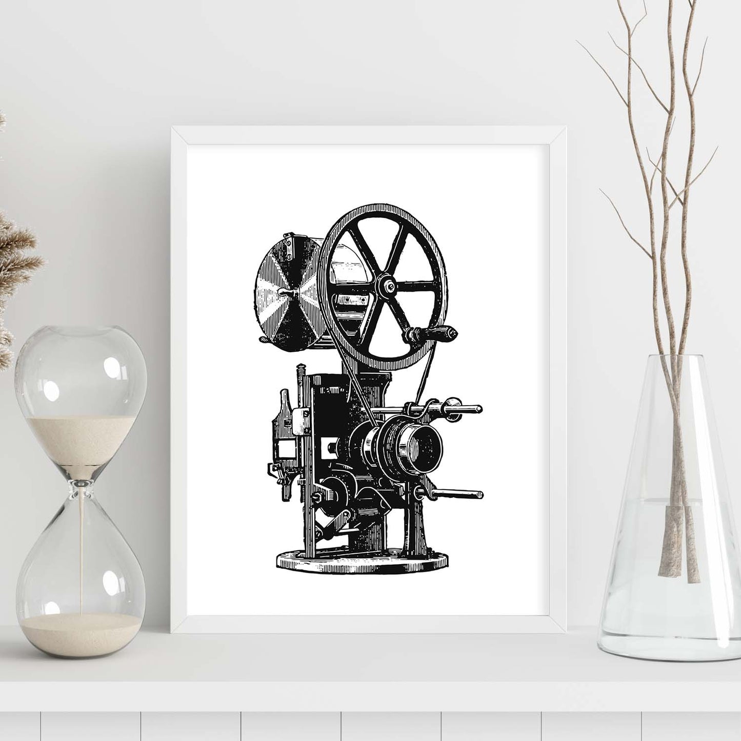 Lámina de Proyector. Posters con objetos vintage.-Artwork-Nacnic-Nacnic Estudio SL