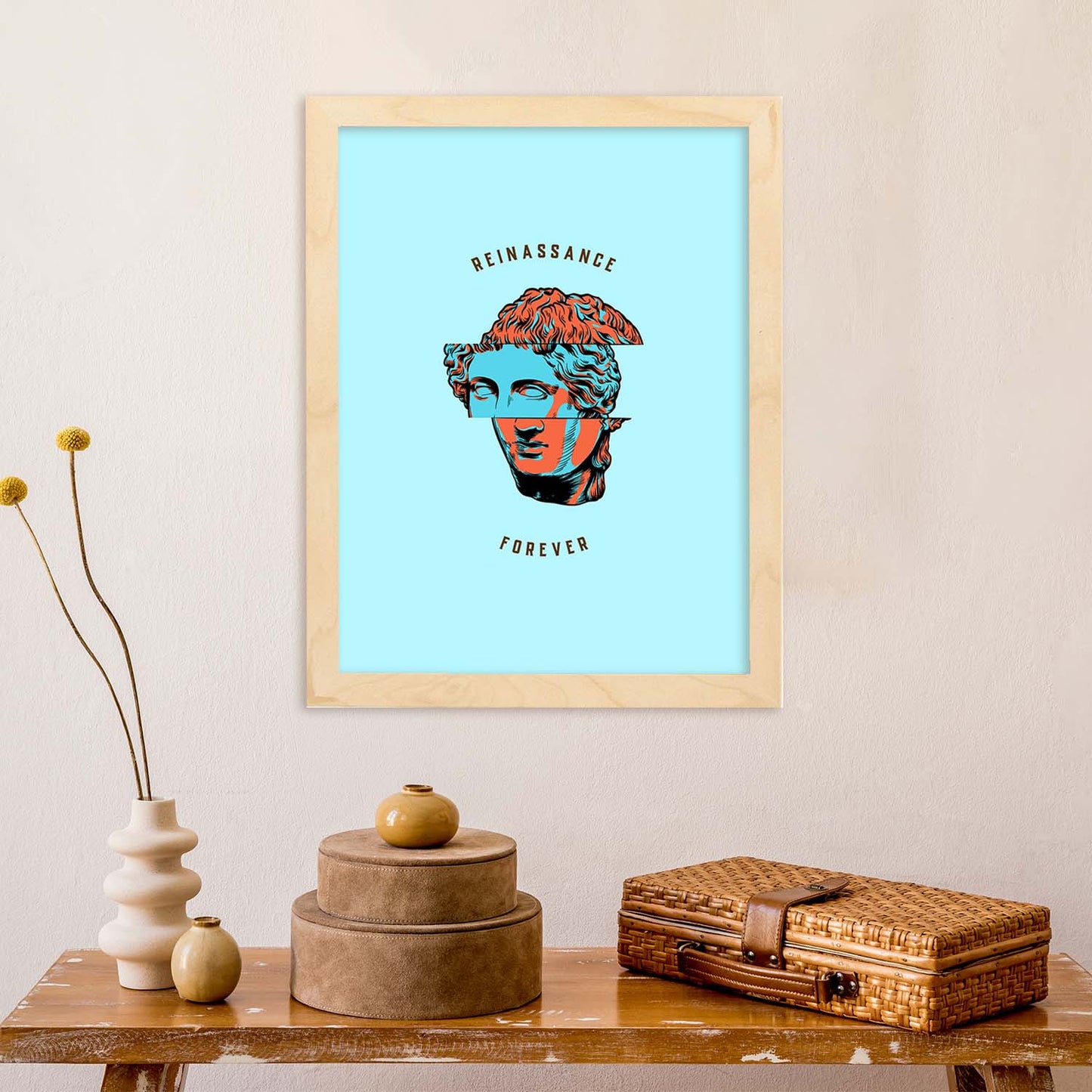 Lámina de Renacimiento. Pósters con bustos minimalistas de los dioses de la mitología griega.-Artwork-Nacnic-Nacnic Estudio SL