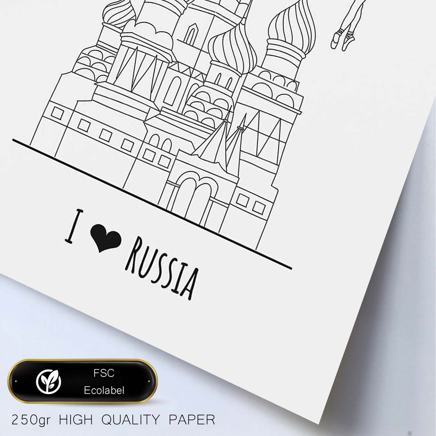 Lámina de Rusia. Pósters de países y ciudades del mundo. Imágenes de monumentos y viajes.-Artwork-Nacnic-Nacnic Estudio SL