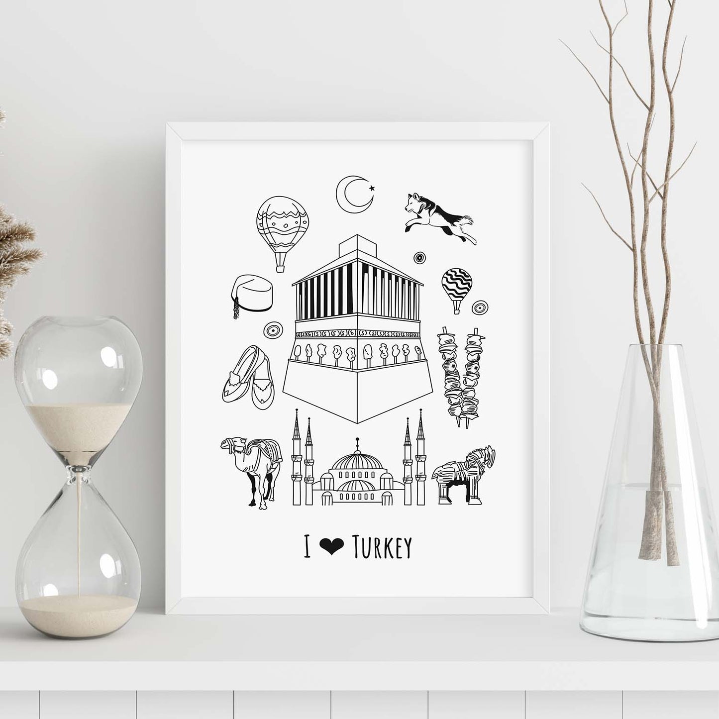 Lámina de Turquía. Pósters de países y ciudades del mundo. Imágenes de monumentos y viajes.-Artwork-Nacnic-Nacnic Estudio SL