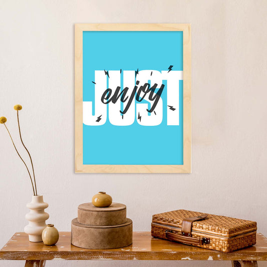 Lámina Disfruta. Pósters con diseño de rótulo y mensajes motivacionales para el día a día.-Artwork-Nacnic-Nacnic Estudio SL