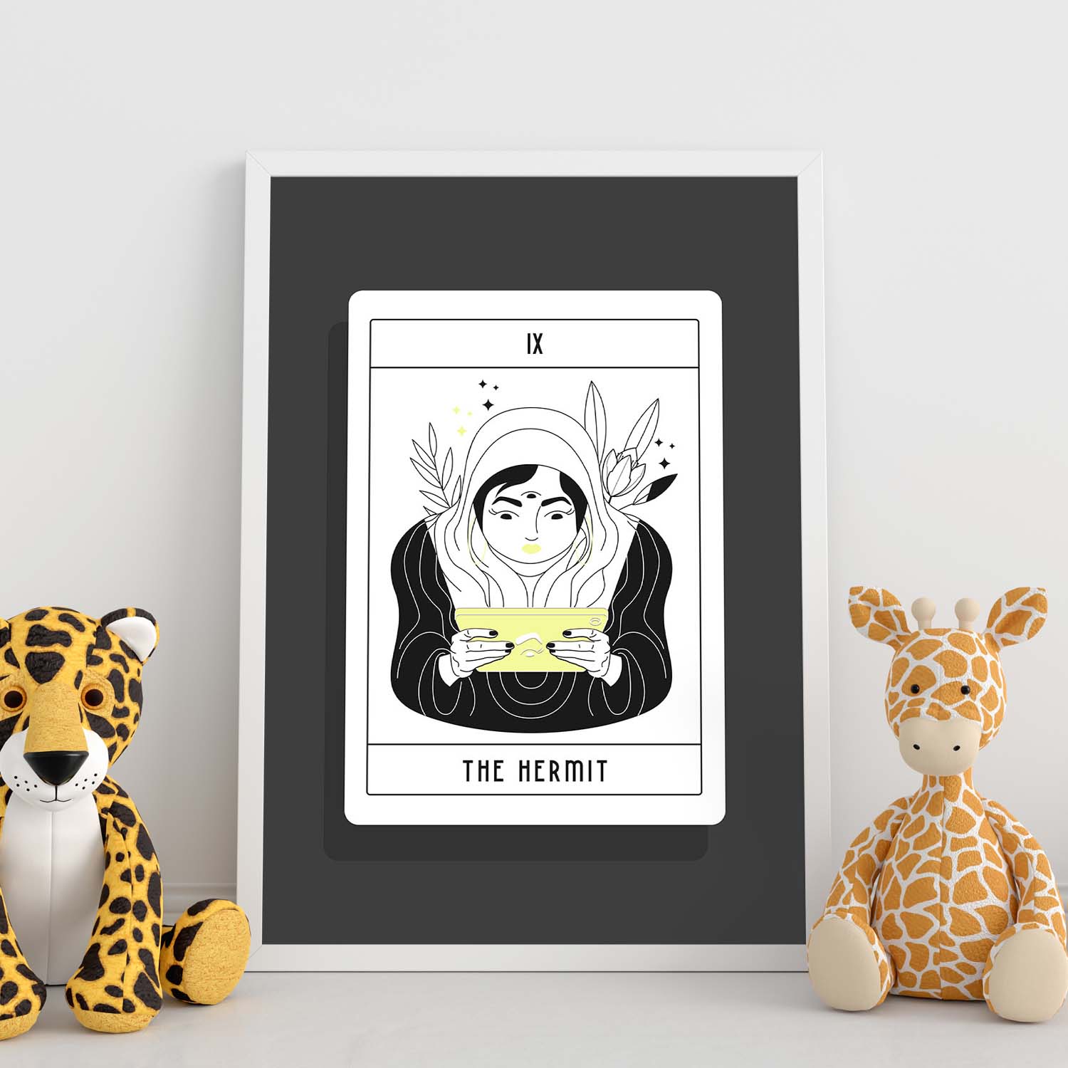 Lámina El ermitaño. Pósters con originales ilustraciones de las cartas Tarot.-Artwork-Nacnic-Nacnic Estudio SL