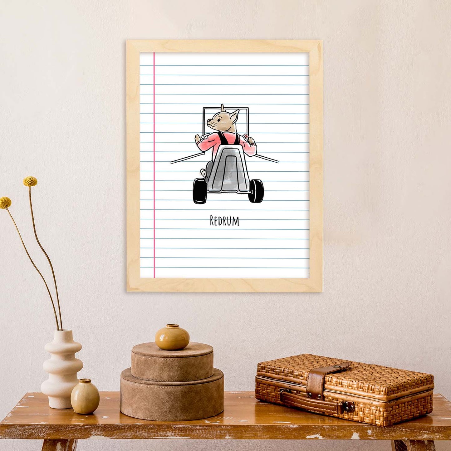 Lámina El resplandor. Pósters con originales y divertidas referencias al cine.-Artwork-Nacnic-Nacnic Estudio SL