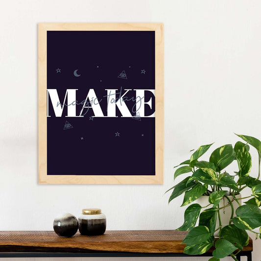 Lámina Haz magia. Pósters con diseño de rótulo y mensajes motivacionales para el día a día.-Artwork-Nacnic-Nacnic Estudio SL