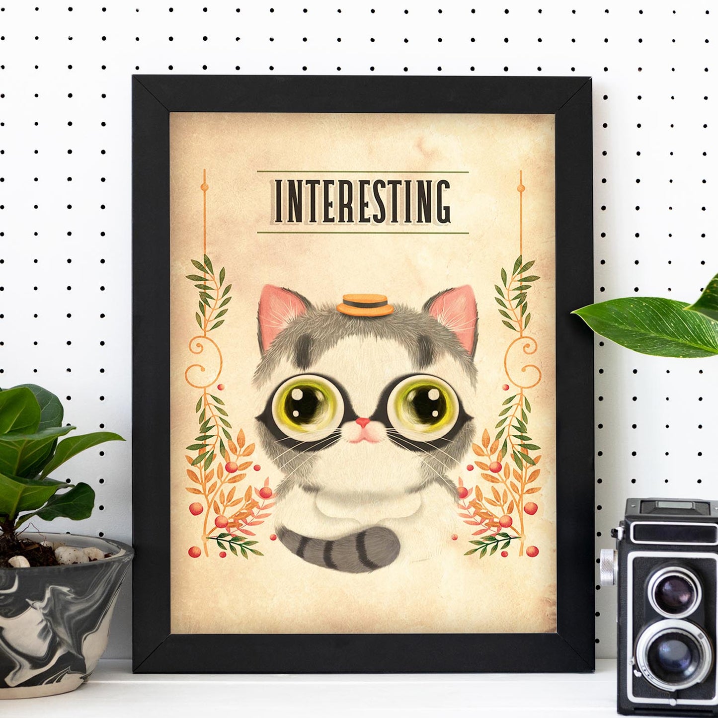 Lámina Interesante. Pósters con divertidos animales domésticos.-Artwork-Nacnic-Nacnic Estudio SL