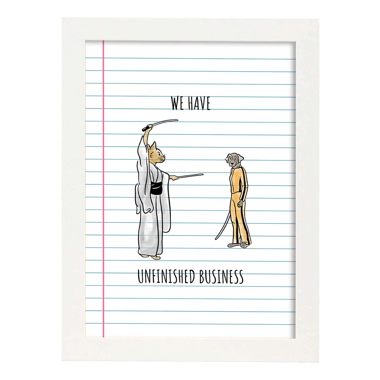 Lámina Kill Bill. Pósters con originales y divertidas referencias al cine.-Artwork-Nacnic-A3-Marco Blanco-Nacnic Estudio SL