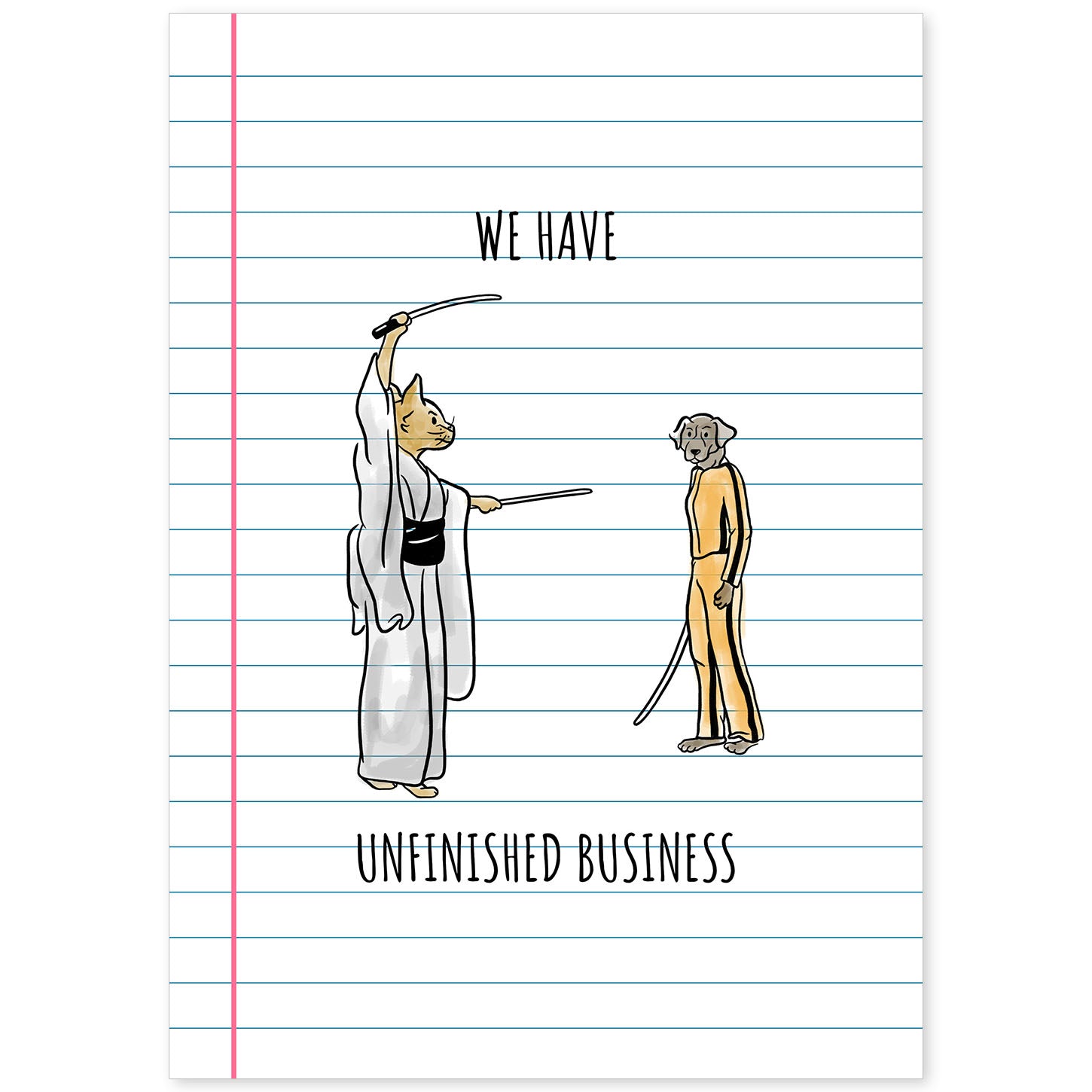 Lámina Kill Bill. Pósters con originales y divertidas referencias al cine.-Artwork-Nacnic-A4-Sin marco-Nacnic Estudio SL