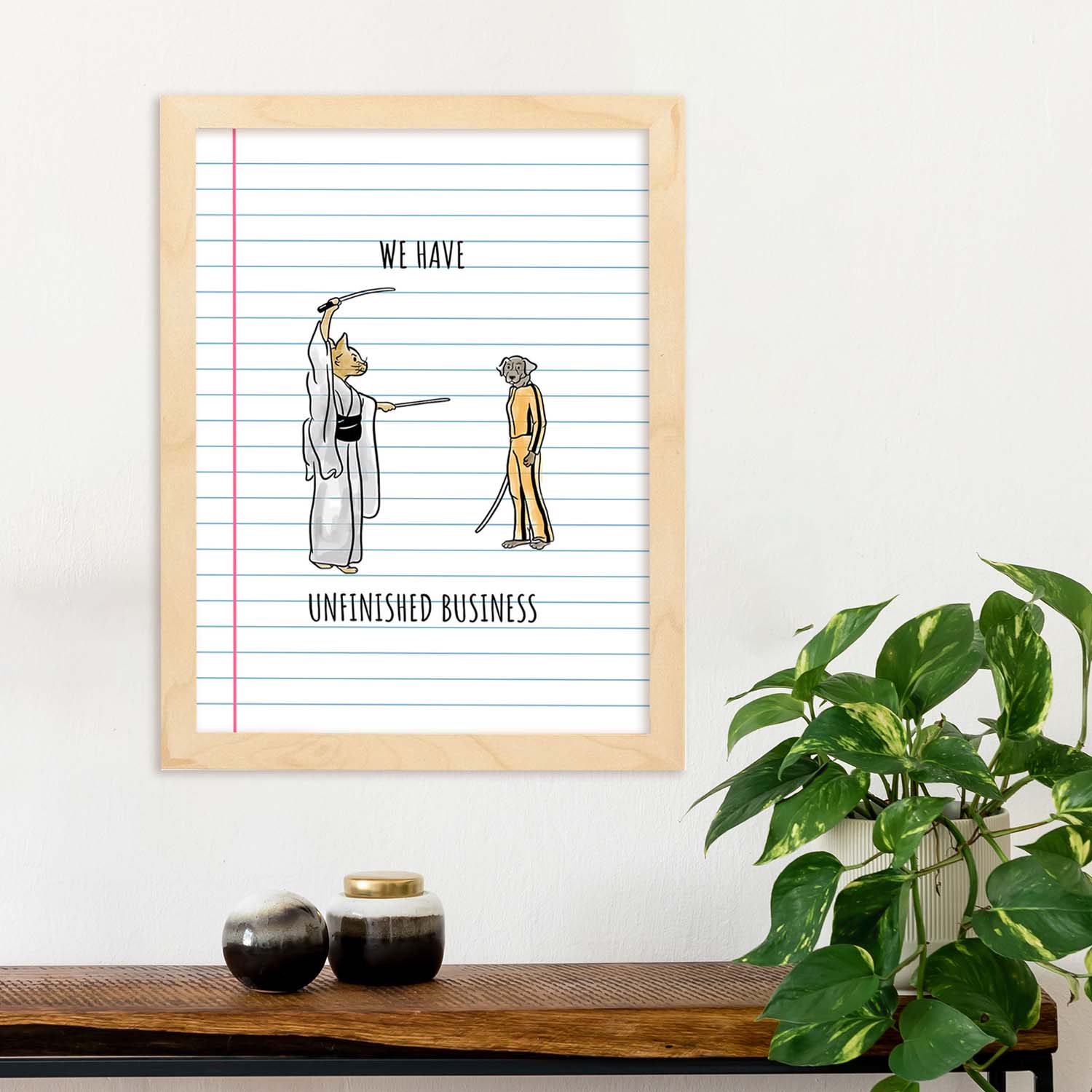 Lámina Kill Bill. Pósters con originales y divertidas referencias al cine.-Artwork-Nacnic-Nacnic Estudio SL