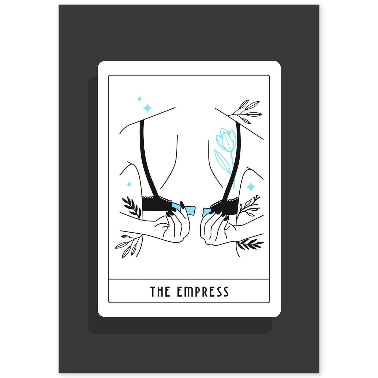 Lámina La emperatriz. Pósters con originales ilustraciones de las cartas Tarot.-Artwork-Nacnic-A4-Sin marco-Nacnic Estudio SL