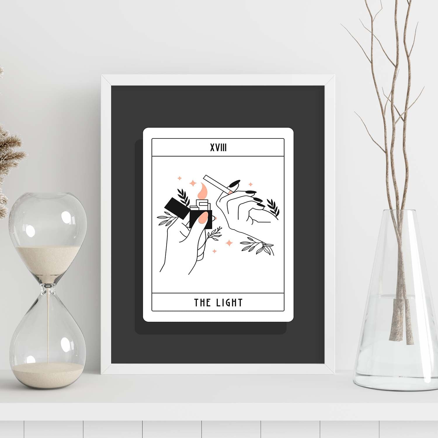 Lámina La luz. Pósters con originales ilustraciones de las cartas Tarot.-Artwork-Nacnic-Nacnic Estudio SL