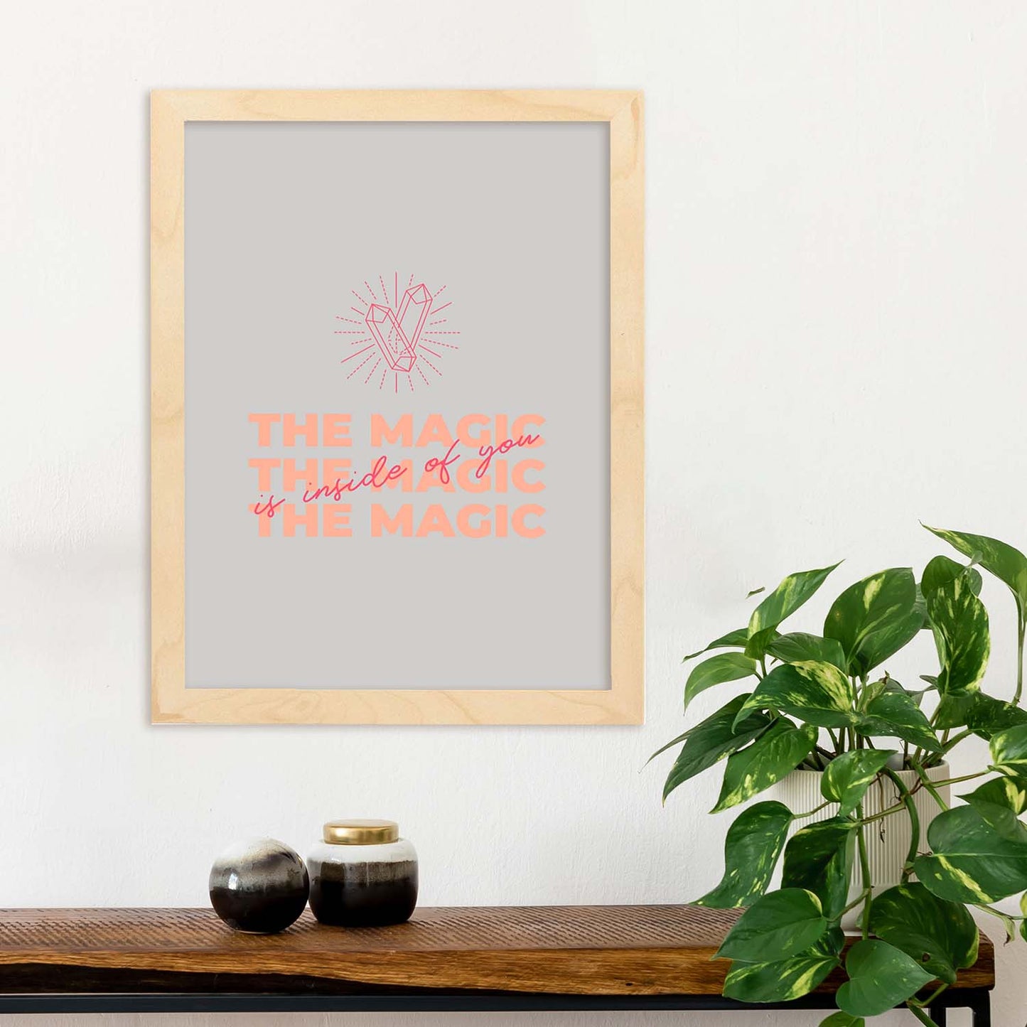 Lámina La magia dentro de tí. Pósters con mensajes positivos sobre el amor propio.-Artwork-Nacnic-Nacnic Estudio SL