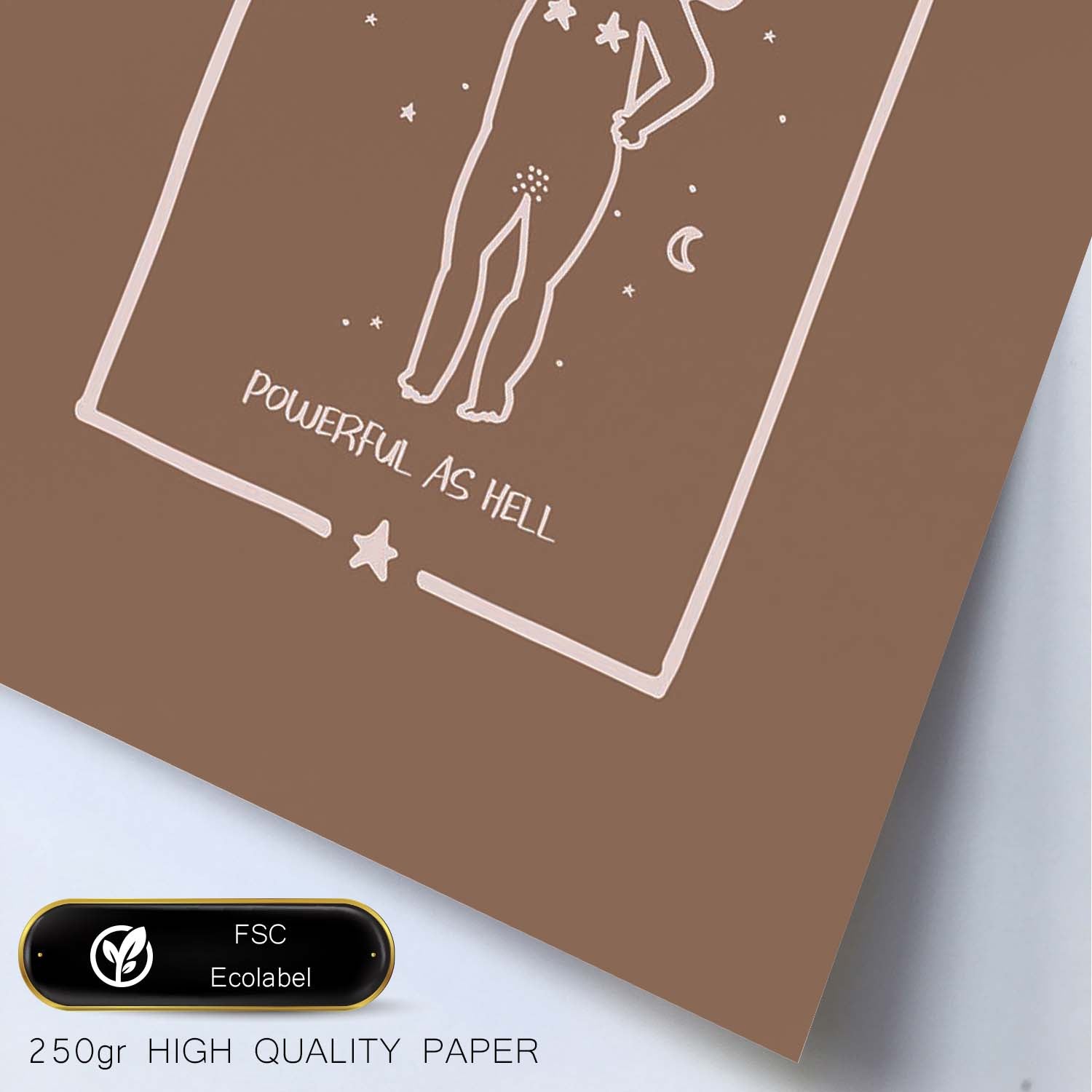 Lámina Leo. Pósters con ilustraciones femeninas de los signos del zodíaco.-Artwork-Nacnic-Nacnic Estudio SL