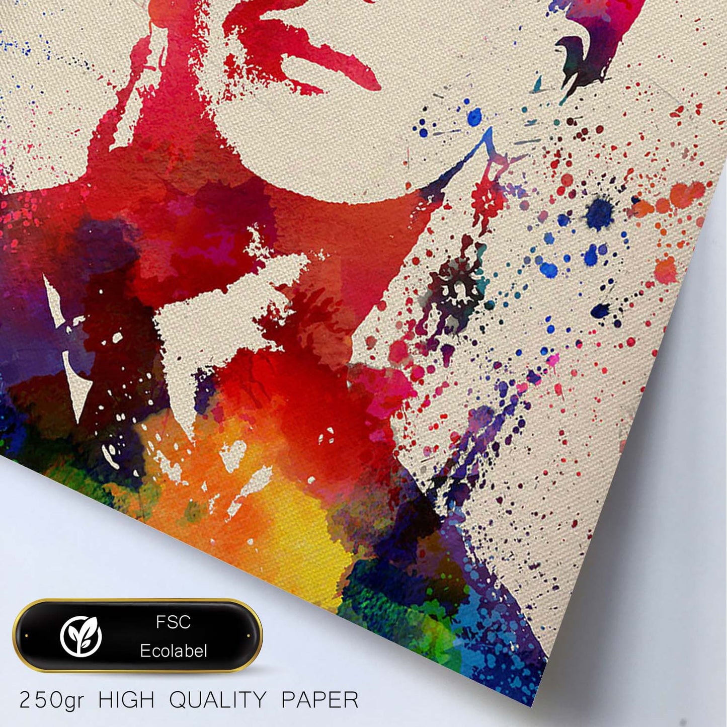 Lámina para enmarcar Frida Kahlo Estilo Acuarela. Poster con imágen de Frida Kahlo Estilo Acuarela. Lámina de la mítica pintora Frida Kahlo.-Artwork-Nacnic-Nacnic Estudio SL