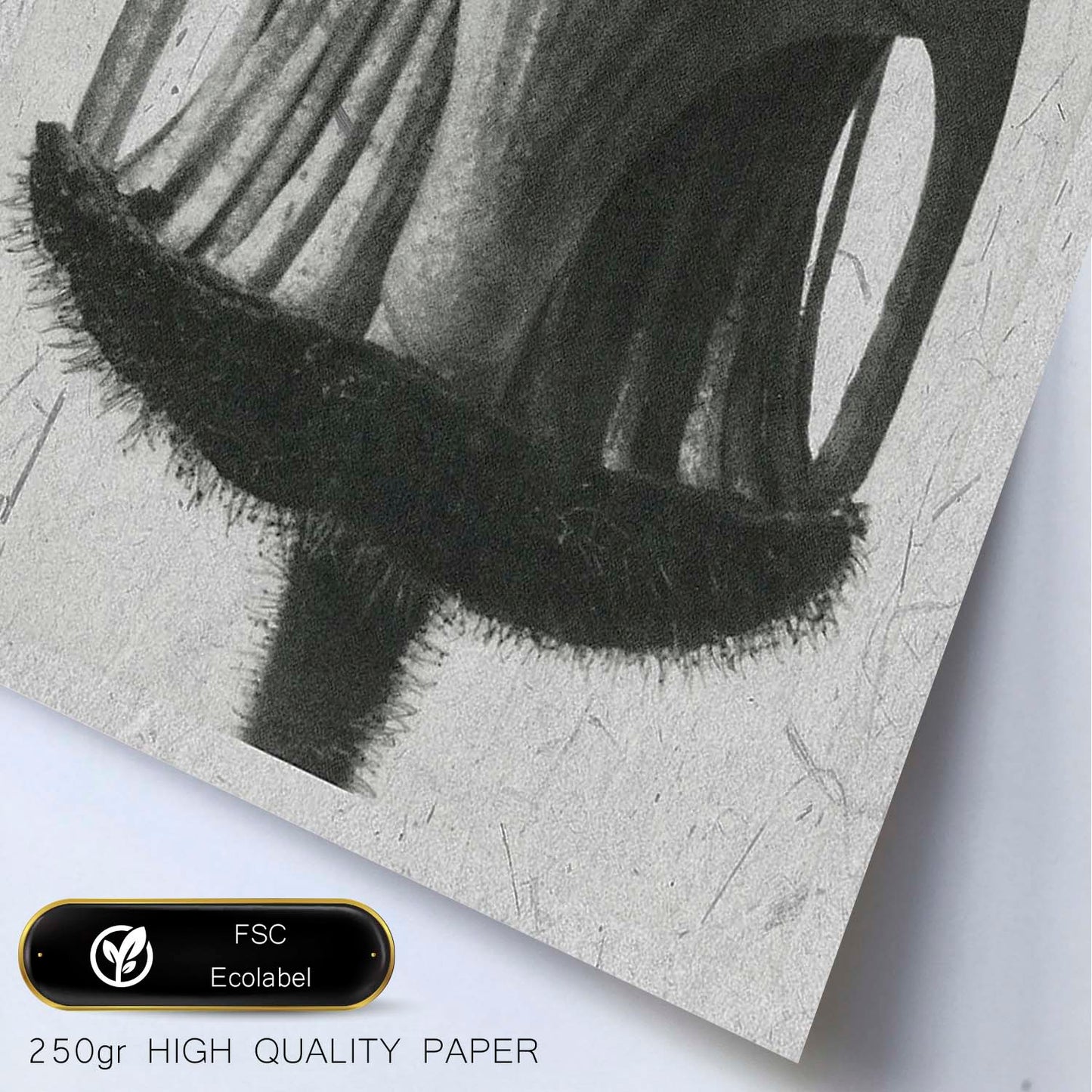 Lámina Planta blanco y negro 29. Pósters con ilustraciones de flores y plantas en tonos grises.-Artwork-Nacnic-Nacnic Estudio SL