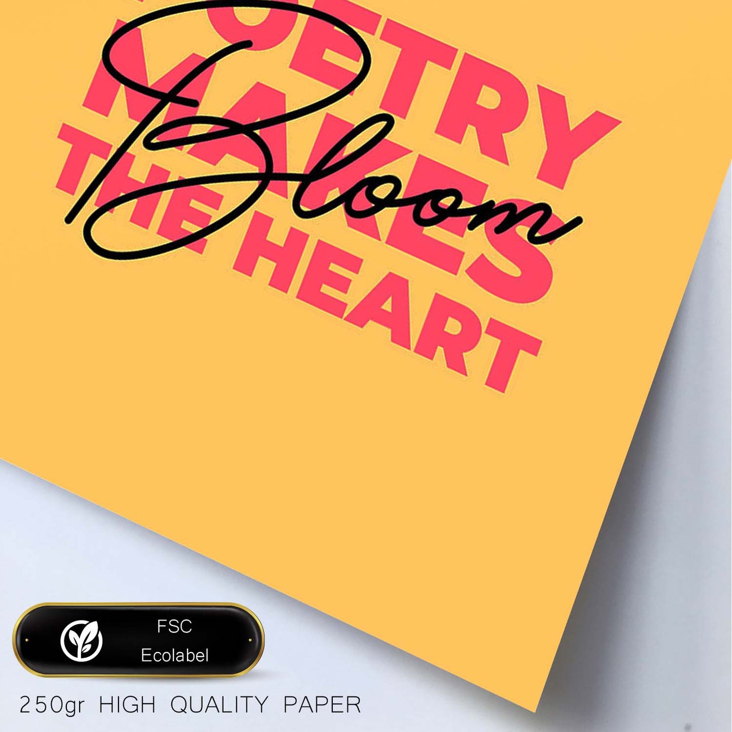 Lámina Poesía y corazón. Pósters con mensajes positivos sobre el amor propio.-Artwork-Nacnic-Nacnic Estudio SL