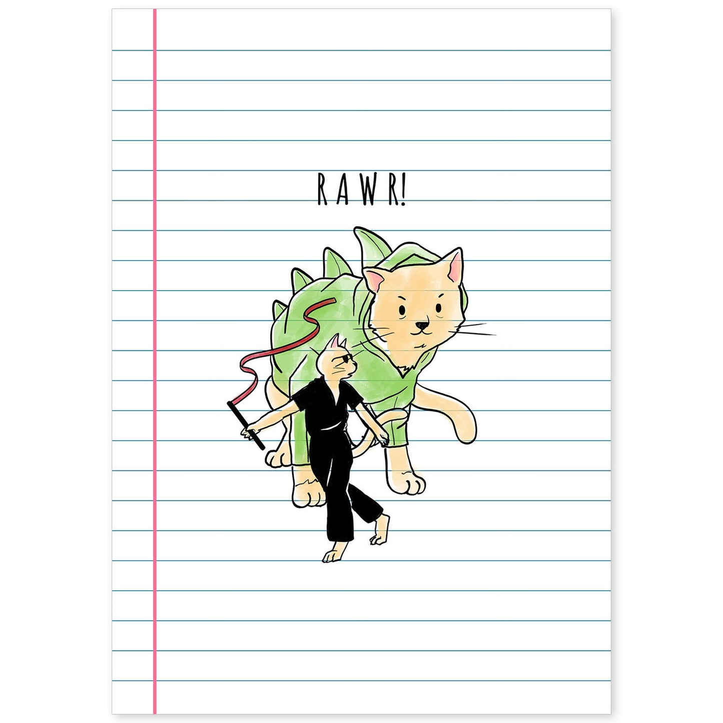 Lámina Rawr. Pósters con originales y divertidas referencias al cine.-Artwork-Nacnic-A4-Sin marco-Nacnic Estudio SL