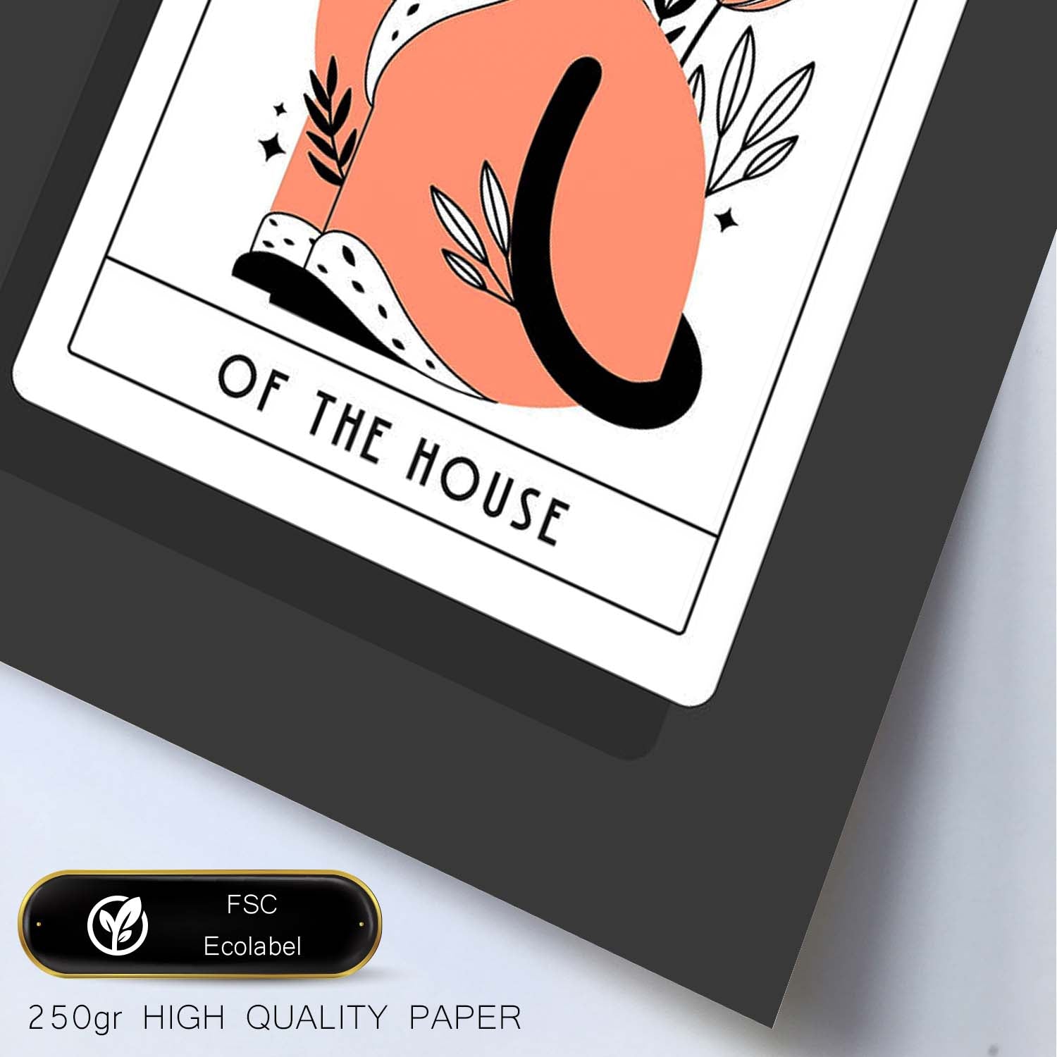 Lámina Rey de la casa. Pósters con originales ilustraciones de las cartas Tarot.-Artwork-Nacnic-Nacnic Estudio SL