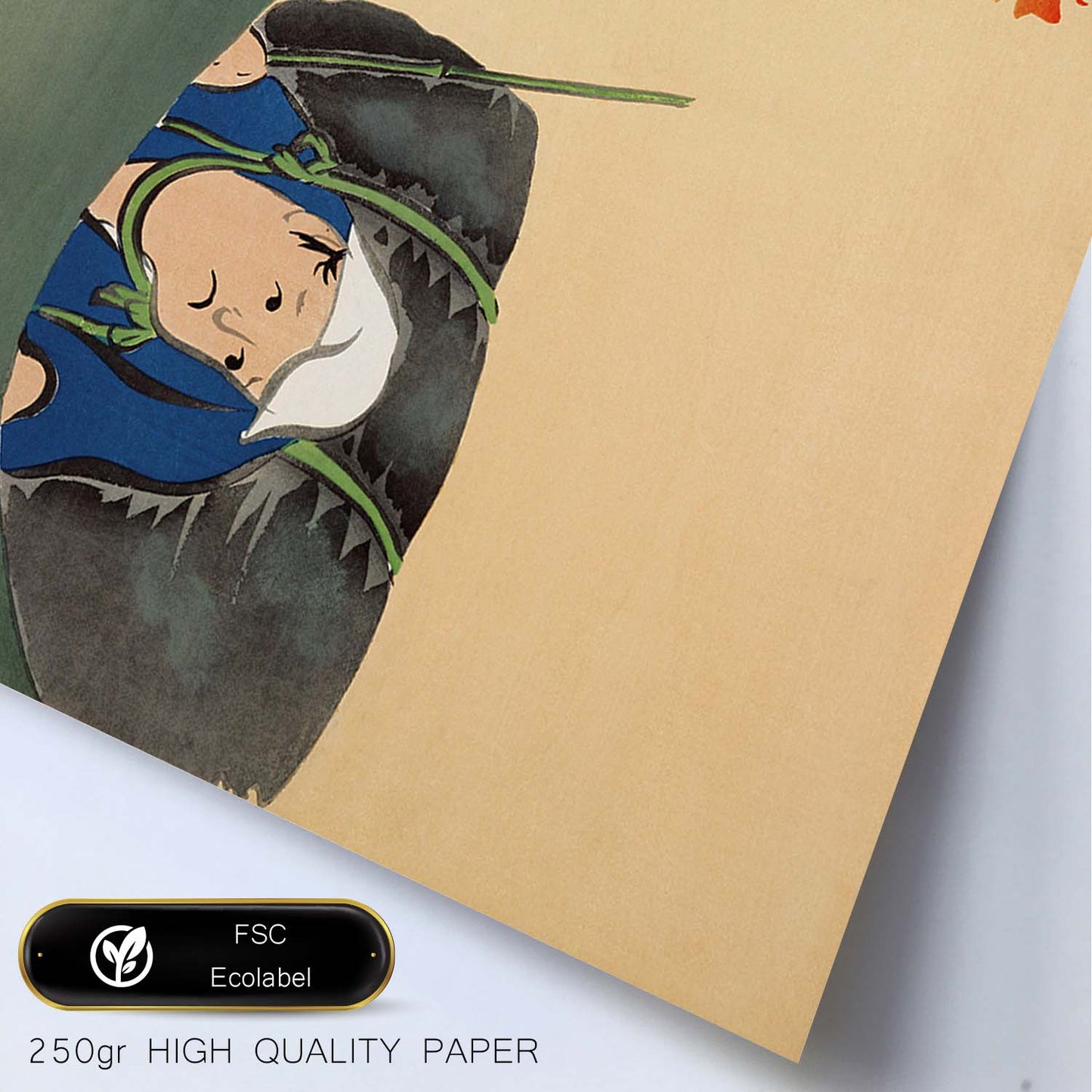 Lámina Rinpa 05. Pósters con llamativas ilustraciones Rinpa del artista japonés Kamisaka Sekka.-Artwork-Nacnic-Nacnic Estudio SL