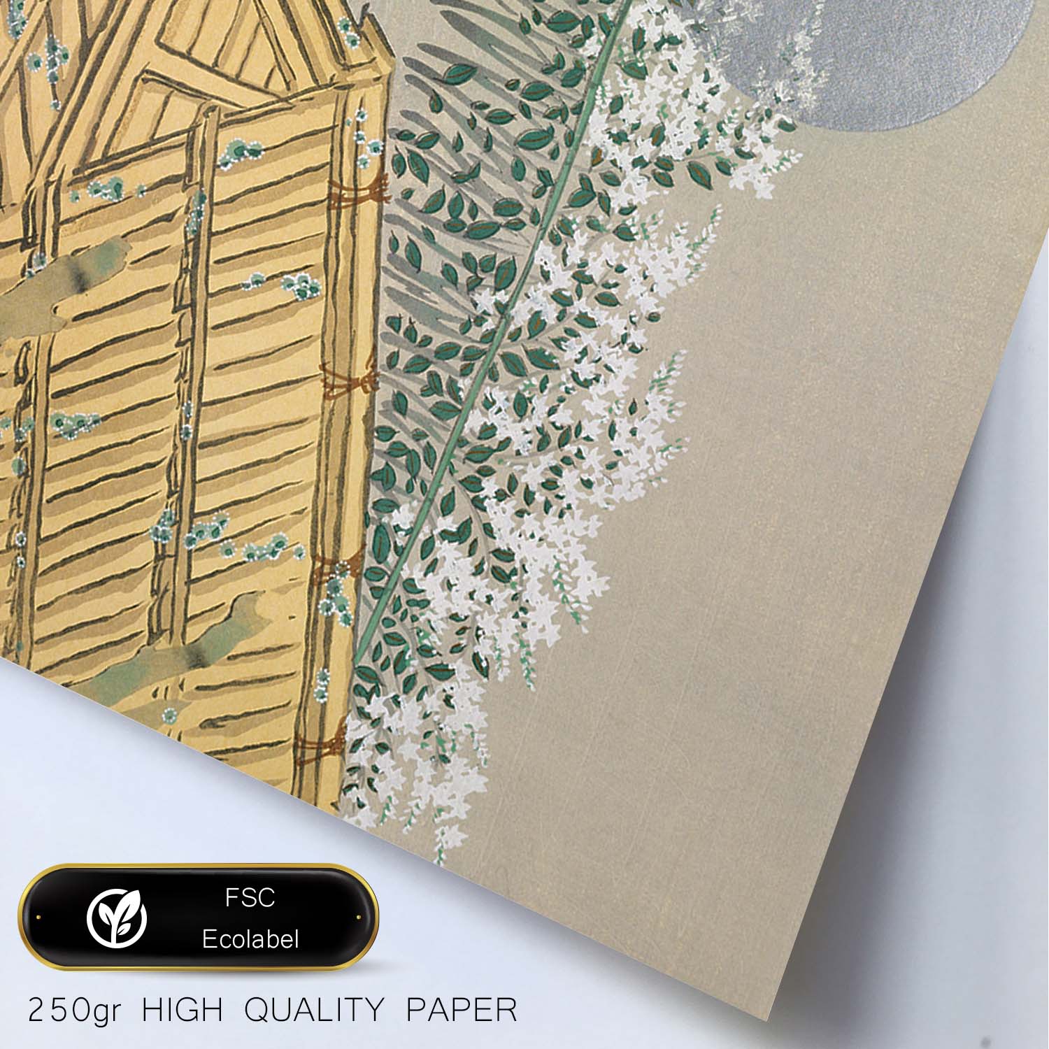 Lámina Rinpa 06. Pósters con llamativas ilustraciones Rinpa del artista japonés Kamisaka Sekka.-Artwork-Nacnic-Nacnic Estudio SL