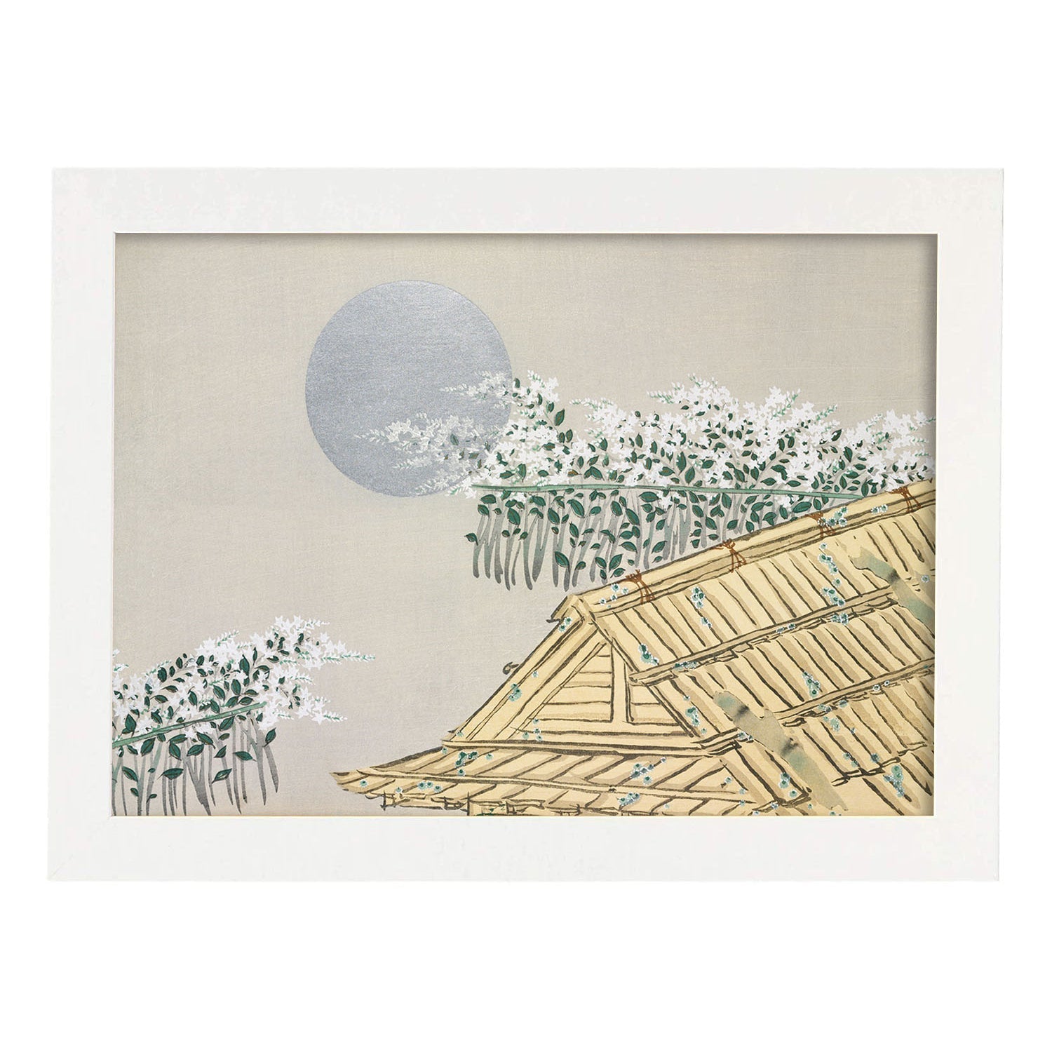 Lámina Rinpa 06. Pósters con llamativas ilustraciones Rinpa del artista japonés Kamisaka Sekka.-Artwork-Nacnic-A3-Marco Blanco-Nacnic Estudio SL