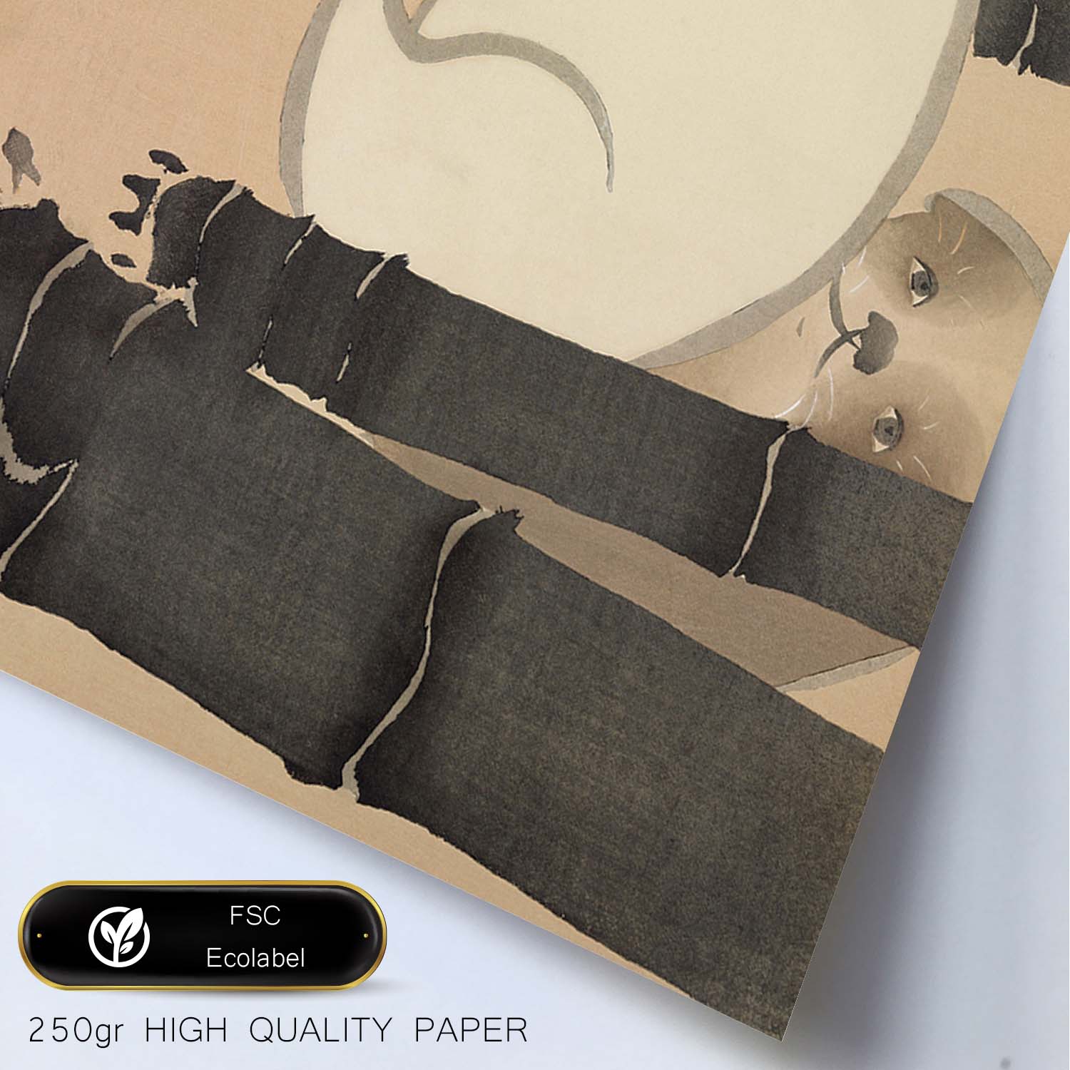 Lámina Rinpa 08. Pósters con llamativas ilustraciones Rinpa del artista japonés Kamisaka Sekka.-Artwork-Nacnic-Nacnic Estudio SL