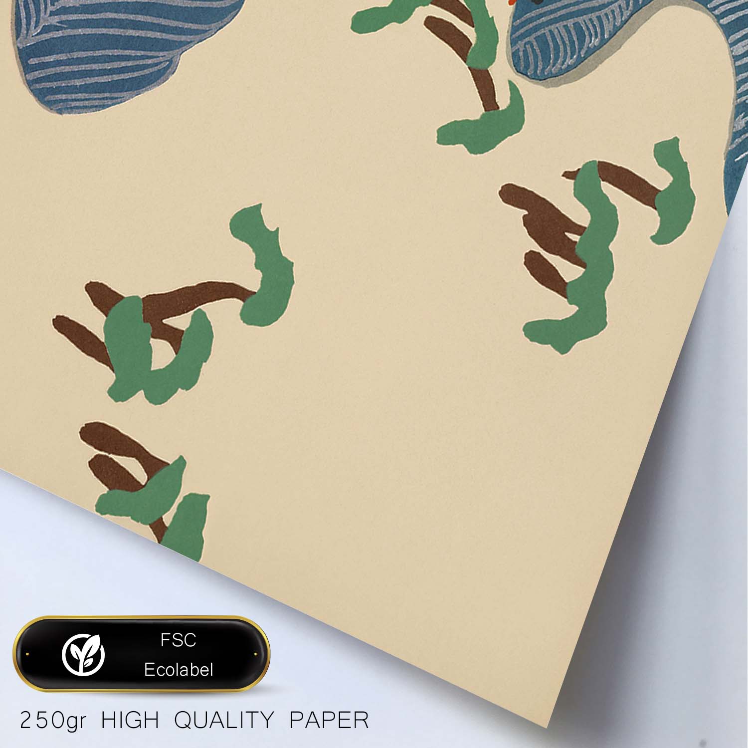 Lámina Rinpa 09. Pósters con llamativas ilustraciones Rinpa del artista japonés Kamisaka Sekka.-Artwork-Nacnic-Nacnic Estudio SL