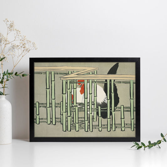 Lámina Rinpa 11. Pósters con llamativas ilustraciones Rinpa del artista japonés Kamisaka Sekka.-Artwork-Nacnic-Nacnic Estudio SL