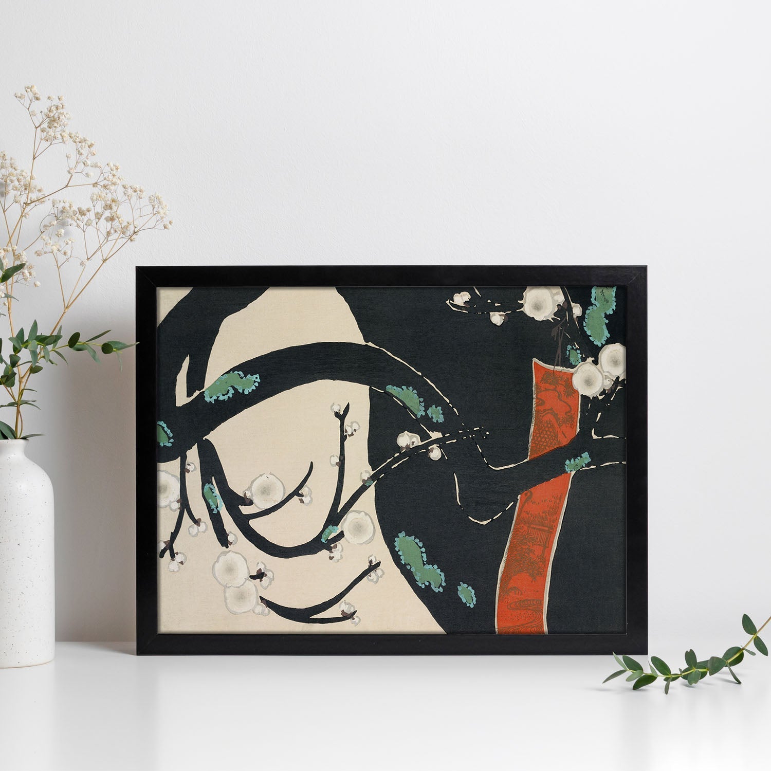 Lámina Rinpa 14. Pósters con llamativas ilustraciones Rinpa del artista japonés Kamisaka Sekka.-Artwork-Nacnic-Nacnic Estudio SL