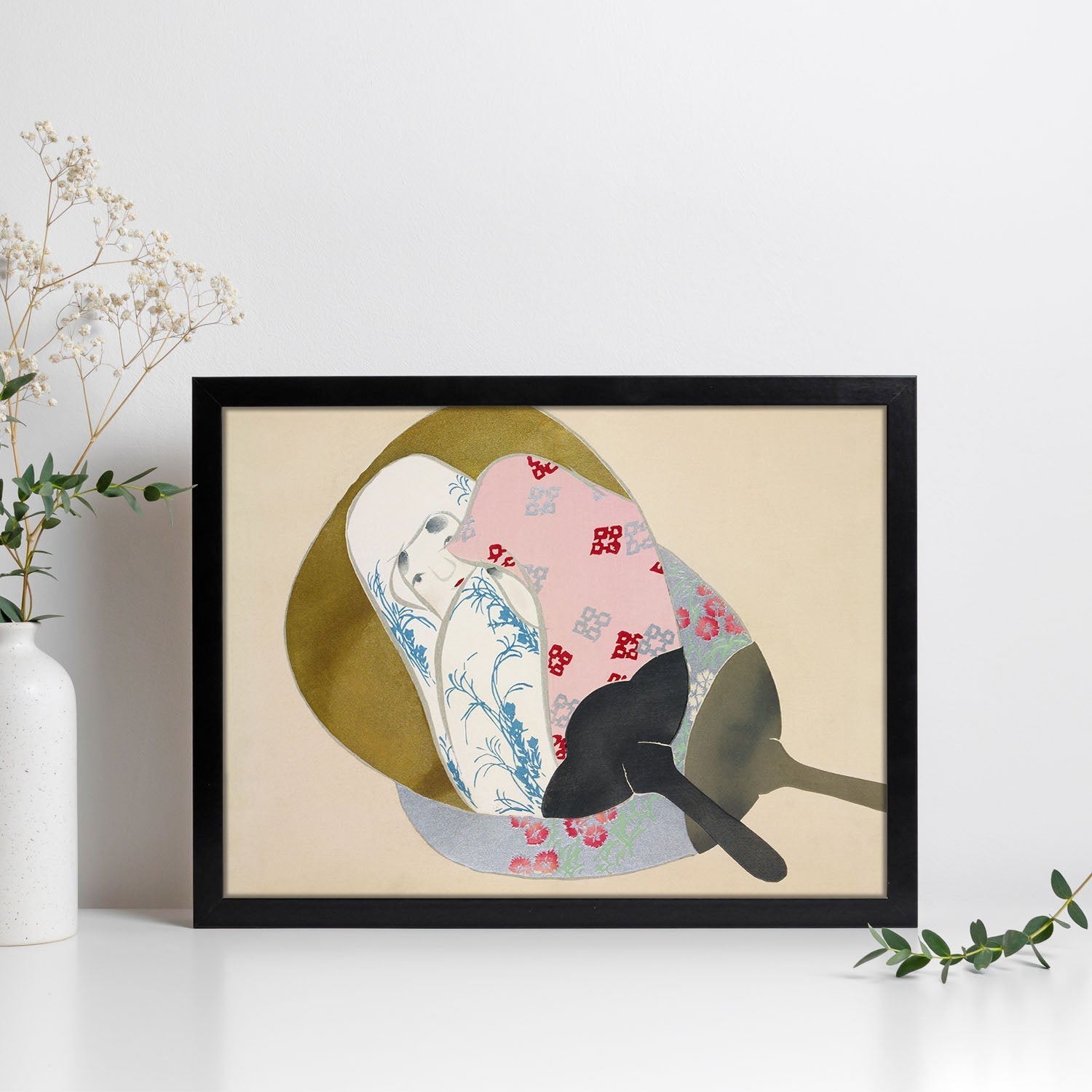 Lámina Rinpa 17. Pósters con llamativas ilustraciones Rinpa del artista japonés Kamisaka Sekka.-Artwork-Nacnic-Nacnic Estudio SL