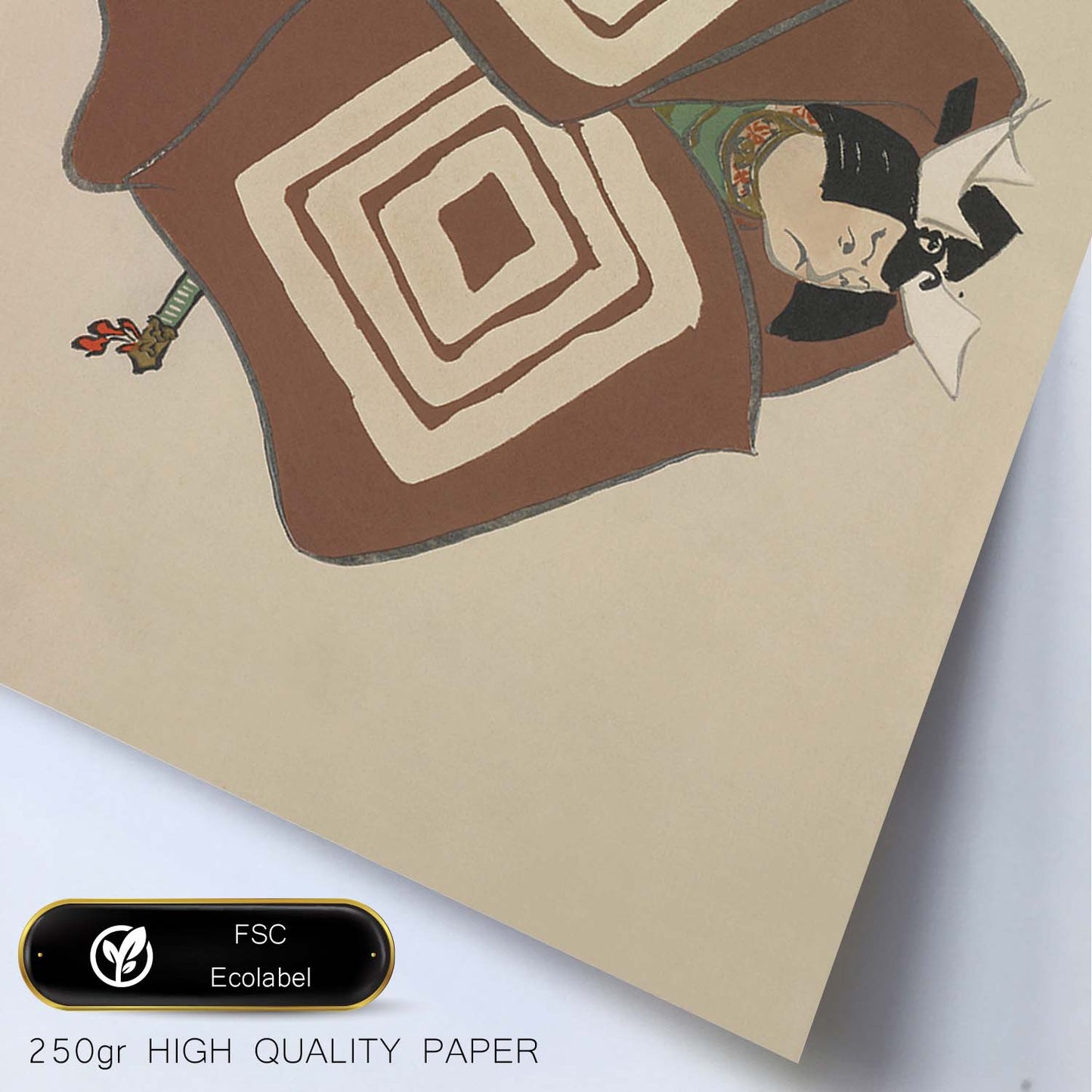 Lámina Rinpa 21. Pósters con llamativas ilustraciones Rinpa del artista japonés Kamisaka Sekka.-Artwork-Nacnic-Nacnic Estudio SL