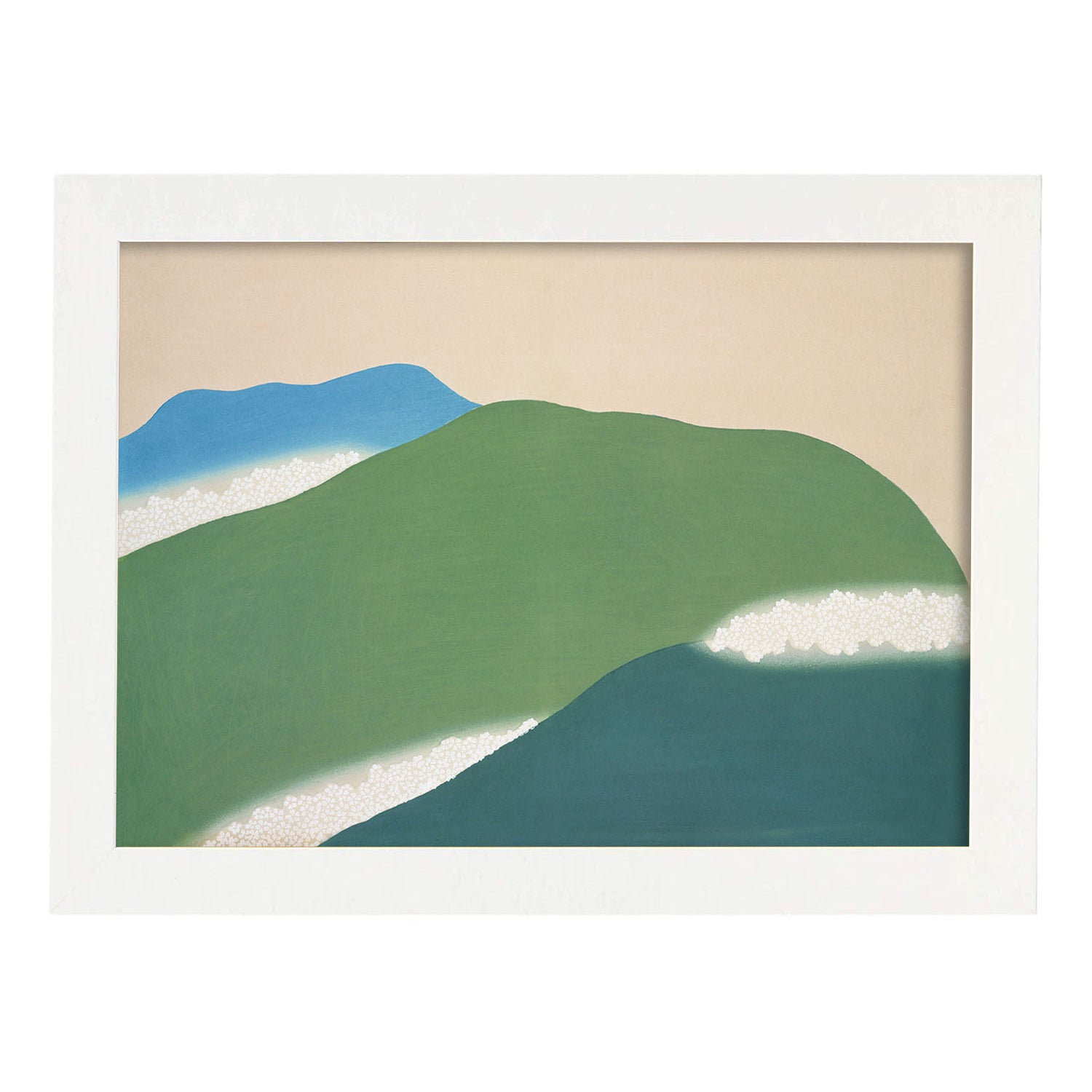 Lámina Rinpa 24. Pósters con llamativas ilustraciones Rinpa del artista japonés Kamisaka Sekka.-Artwork-Nacnic-A4-Marco Blanco-Nacnic Estudio SL