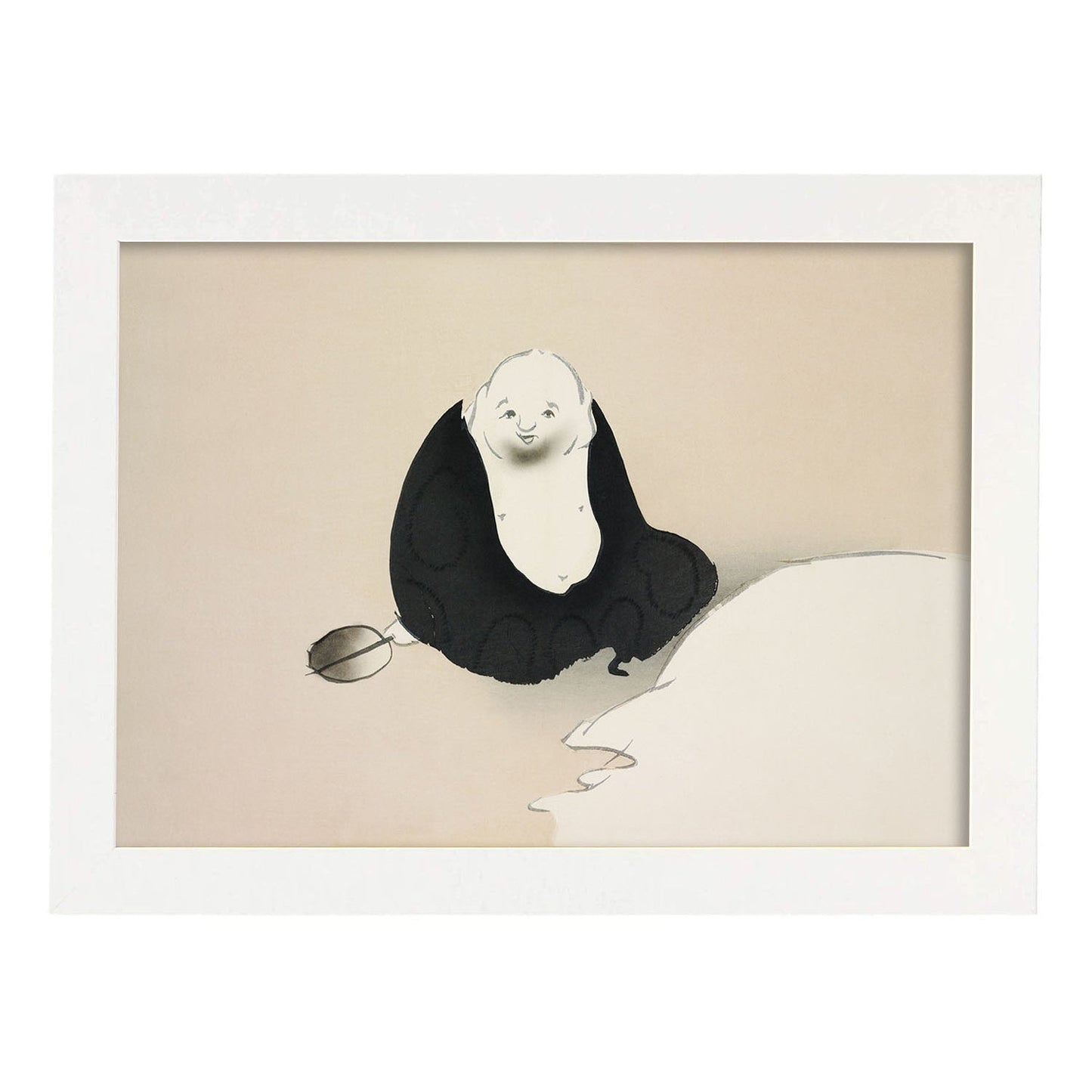 Lámina Rinpa 39. Pósters con llamativas ilustraciones Rinpa del artista japonés Kamisaka Sekka.-Artwork-Nacnic-A3-Marco Blanco-Nacnic Estudio SL