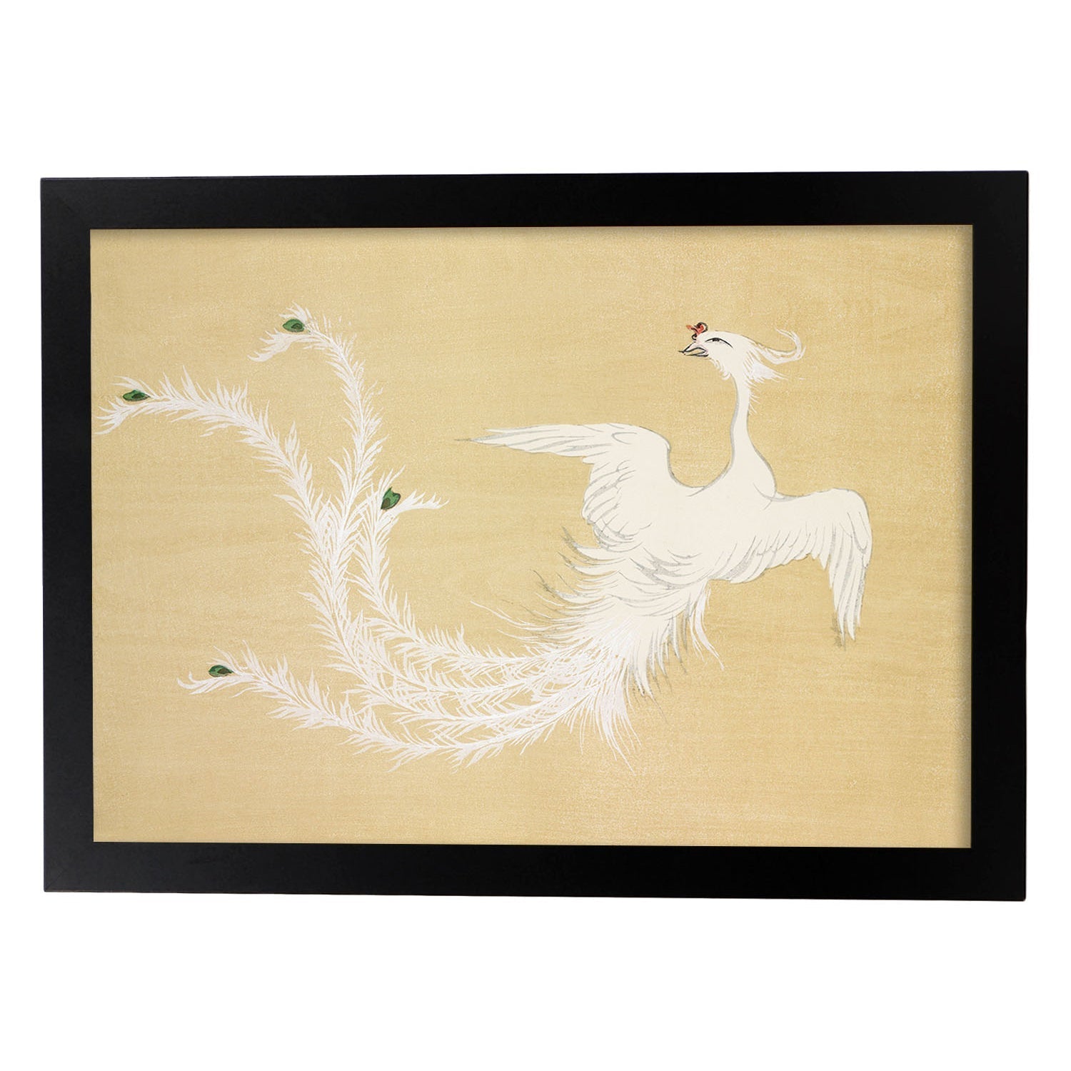 Lámina Rinpa 43. Pósters con llamativas ilustraciones Rinpa del artista japonés Kamisaka Sekka.-Artwork-Nacnic-A3-Marco Negro-Nacnic Estudio SL