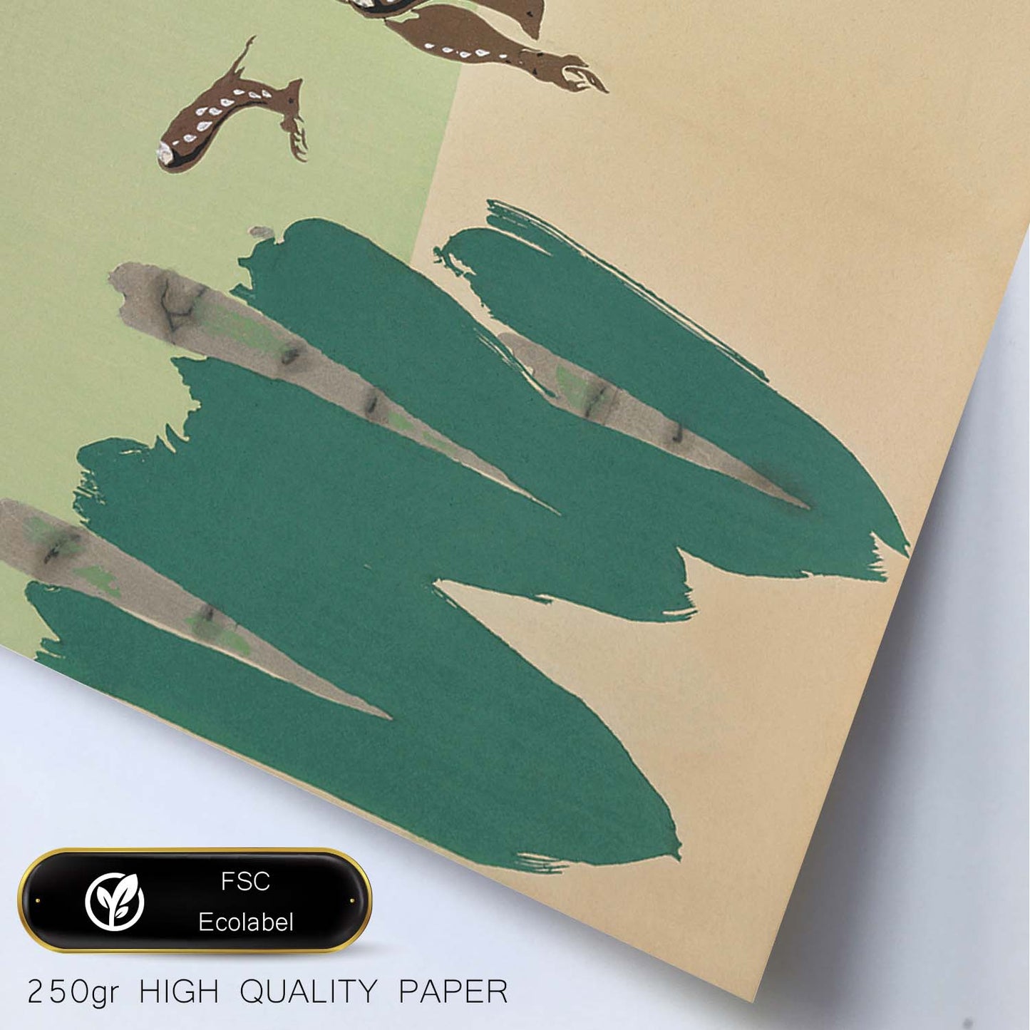 Lámina Rinpa 45. Pósters con llamativas ilustraciones Rinpa del artista japonés Kamisaka Sekka.-Artwork-Nacnic-Nacnic Estudio SL