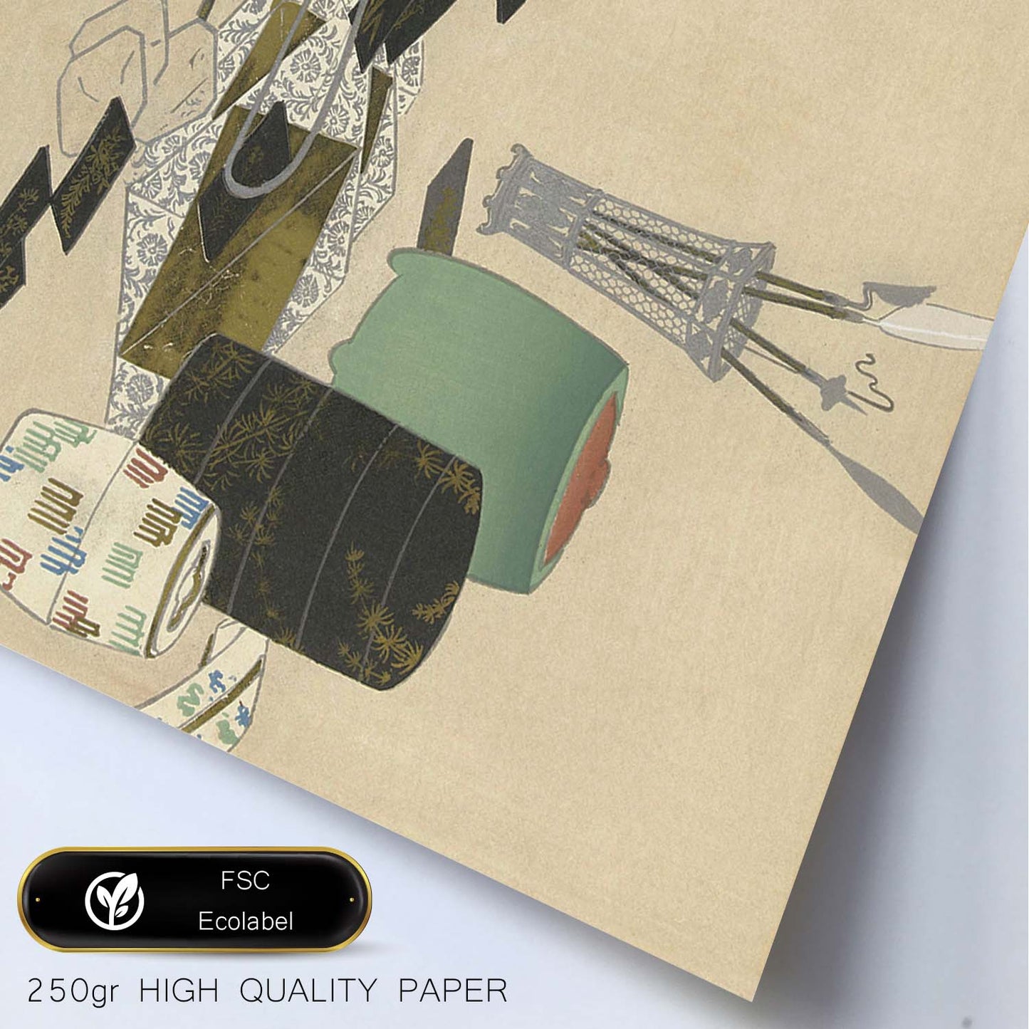Lámina Rinpa 49. Pósters con llamativas ilustraciones Rinpa del artista japonés Kamisaka Sekka.-Artwork-Nacnic-Nacnic Estudio SL