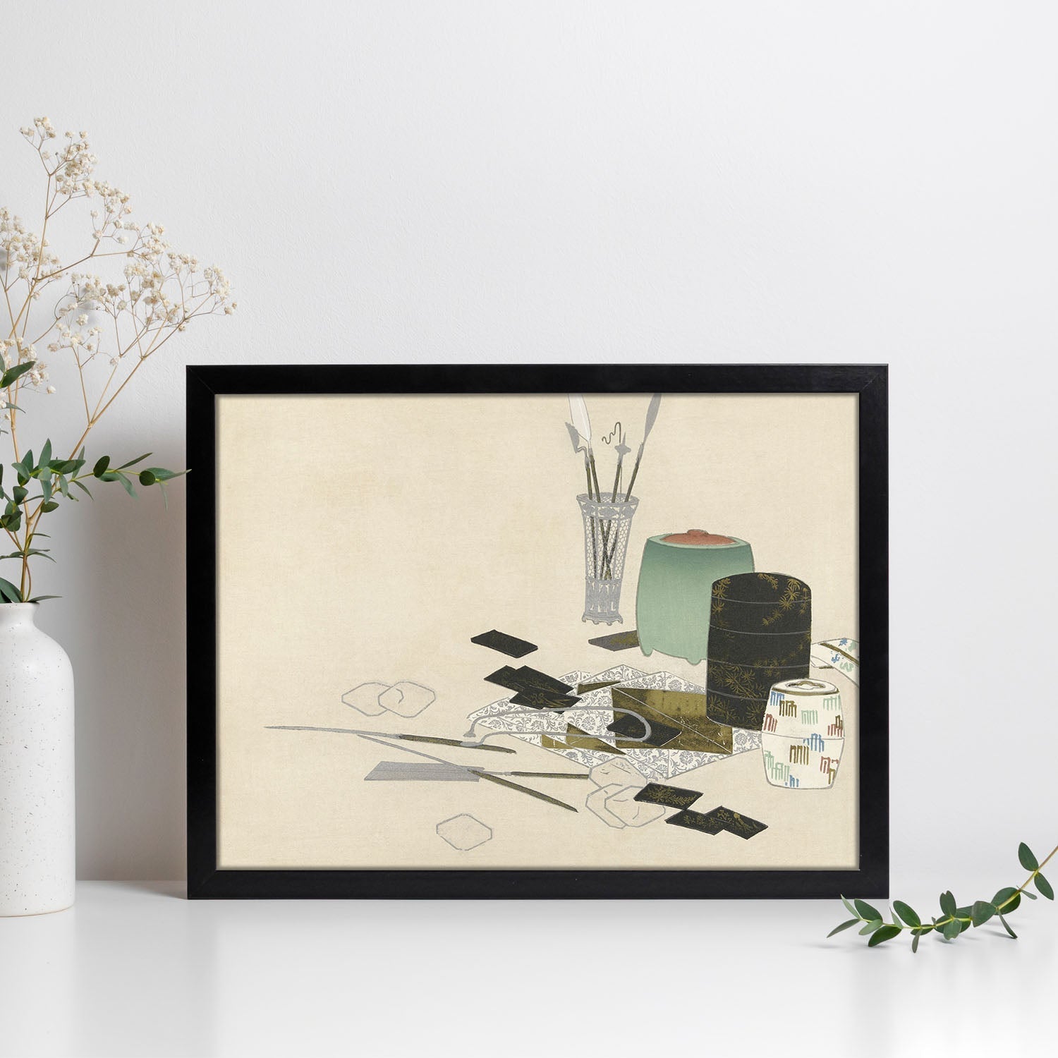 Lámina Rinpa 49. Pósters con llamativas ilustraciones Rinpa del artista japonés Kamisaka Sekka.-Artwork-Nacnic-Nacnic Estudio SL