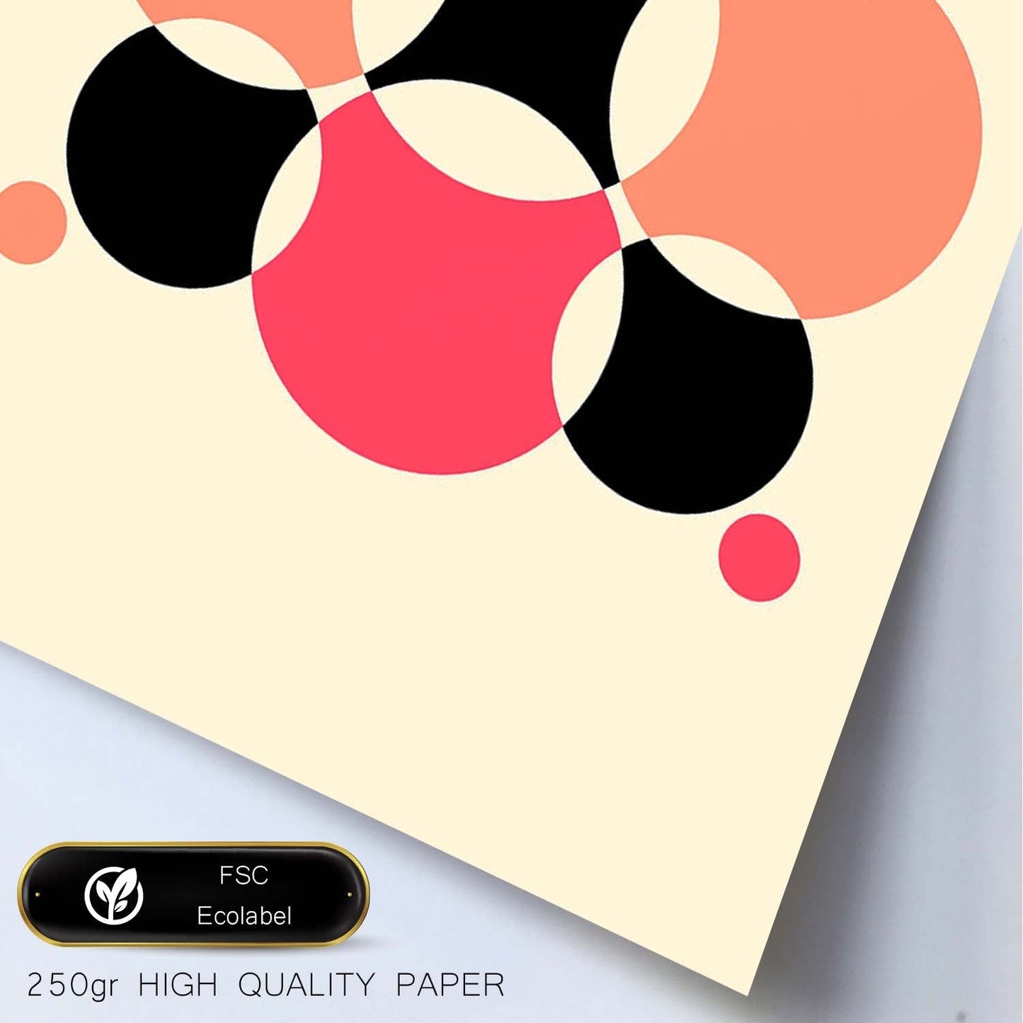 Lámina Rosa 11. Pósters con ilustraciones abstractas en estilo geométrico. Tonos rosados y pastel.-Artwork-Nacnic-Nacnic Estudio SL