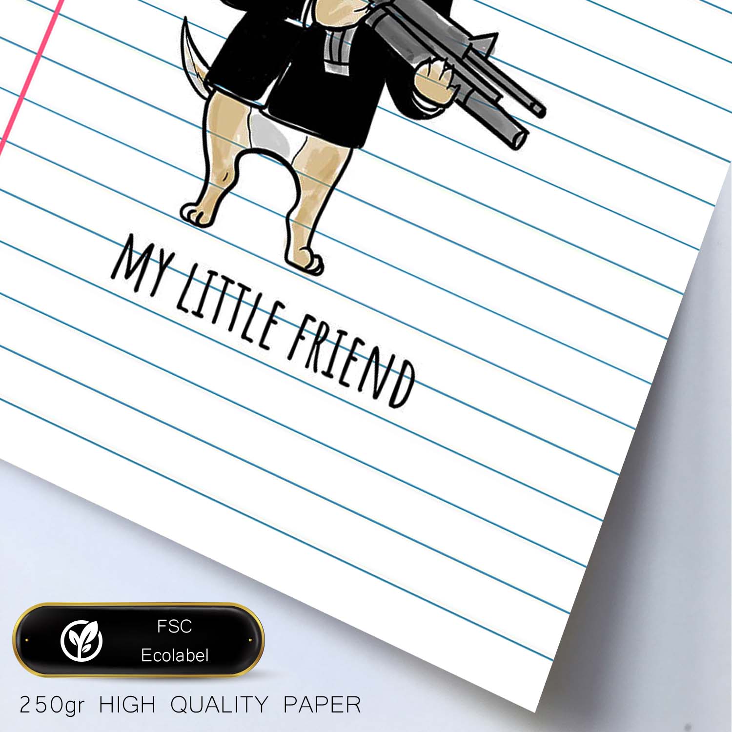 Lámina Scarface. Pósters con originales y divertidas referencias al cine.-Artwork-Nacnic-Nacnic Estudio SL