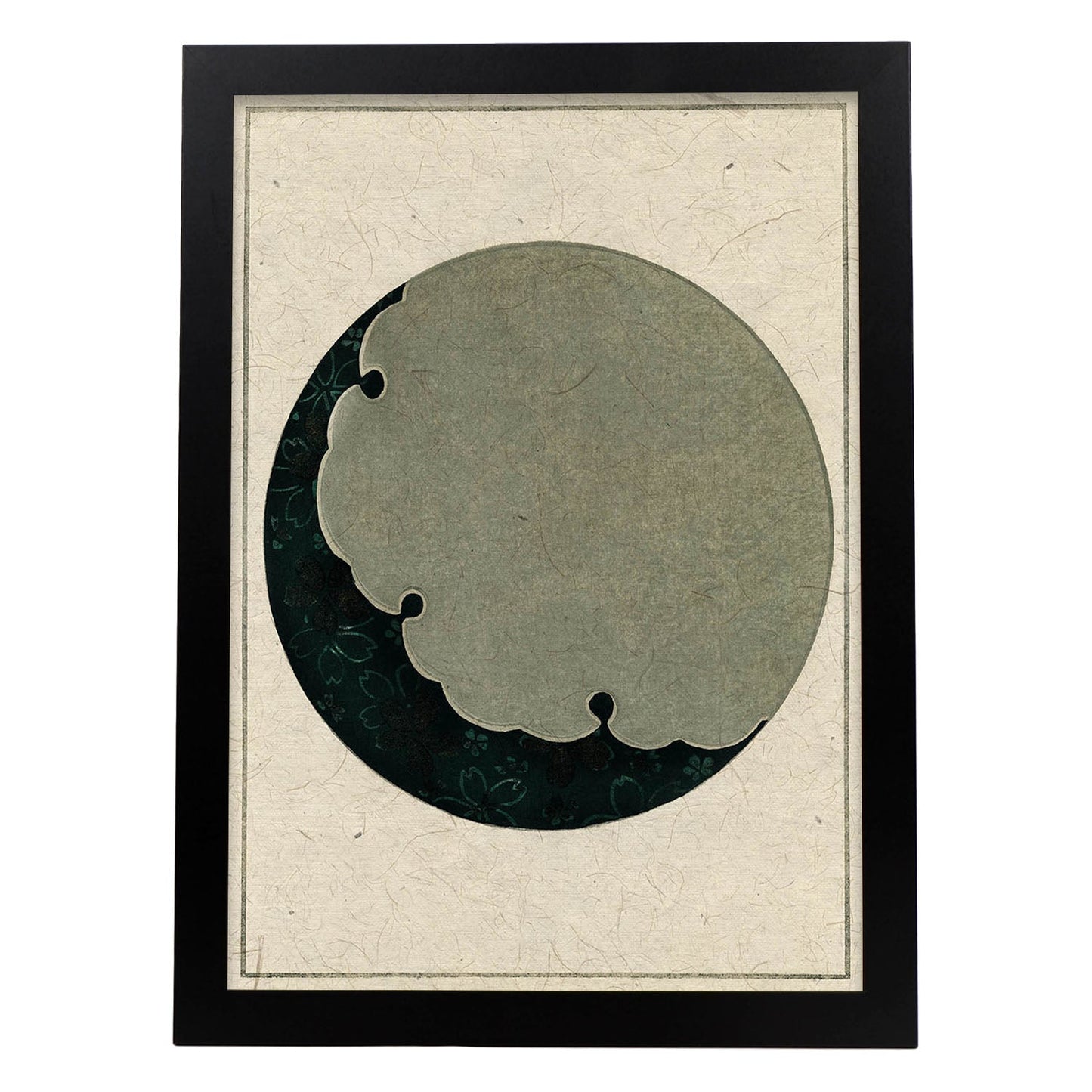 Lámina Shin 14. Pósters con ilustraciones de la revista Vintage japonesa Shin Bijutsukai.-Artwork-Nacnic-A3-Marco Negro-Nacnic Estudio SL