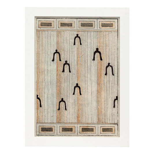 Lámina Shin 15. Pósters con ilustraciones de la revista Vintage japonesa Shin Bijutsukai.-Artwork-Nacnic-A4-Marco Blanco-Nacnic Estudio SL