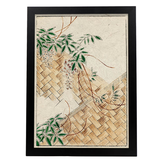 Lámina Shin 25. Pósters con ilustraciones de la revista Vintage japonesa Shin Bijutsukai.-Artwork-Nacnic-A4-Marco Negro-Nacnic Estudio SL