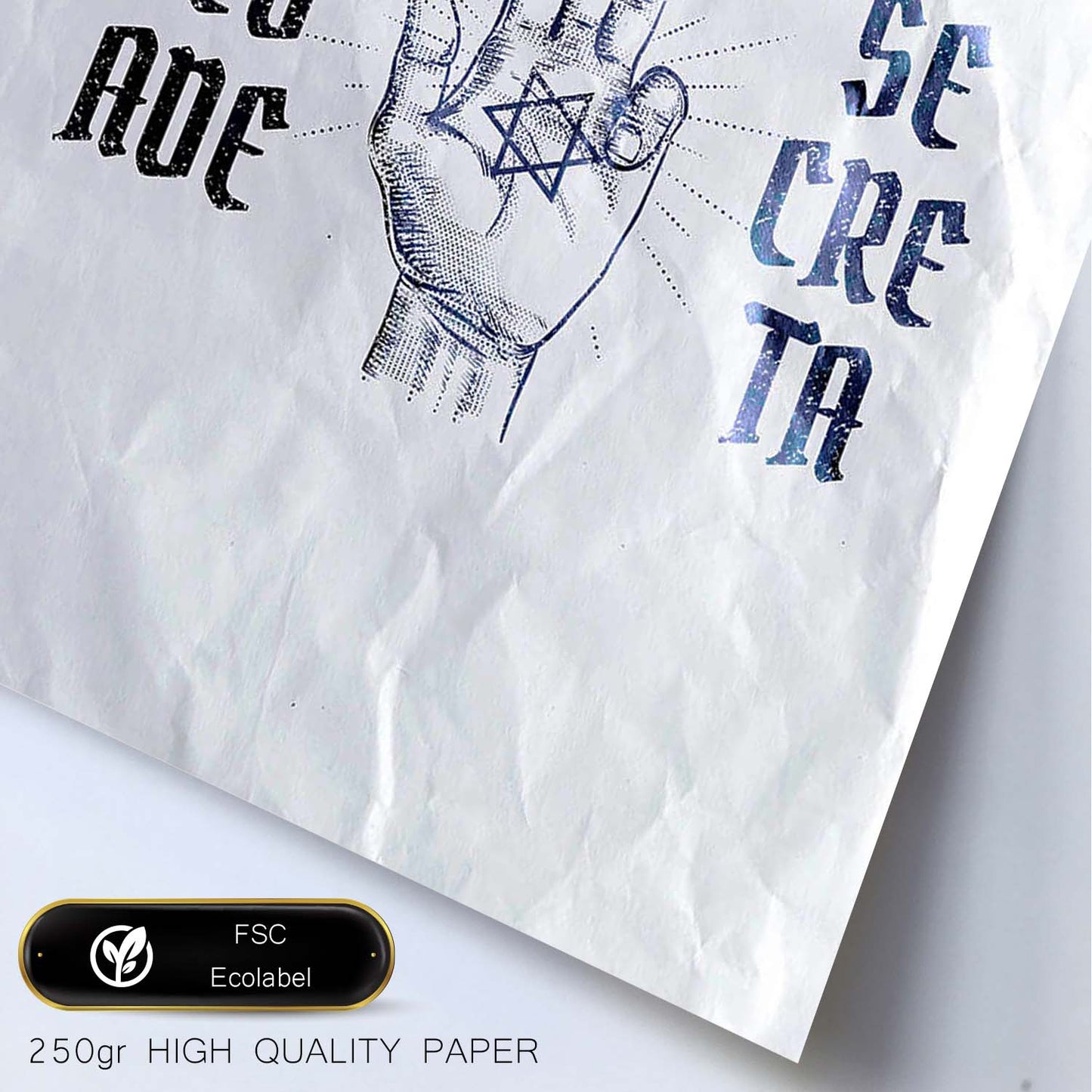 Lámina Sociedad secreta. Pósters con ilustraciones de magia y el mundo de lo oculto.-Artwork-Nacnic-Nacnic Estudio SL