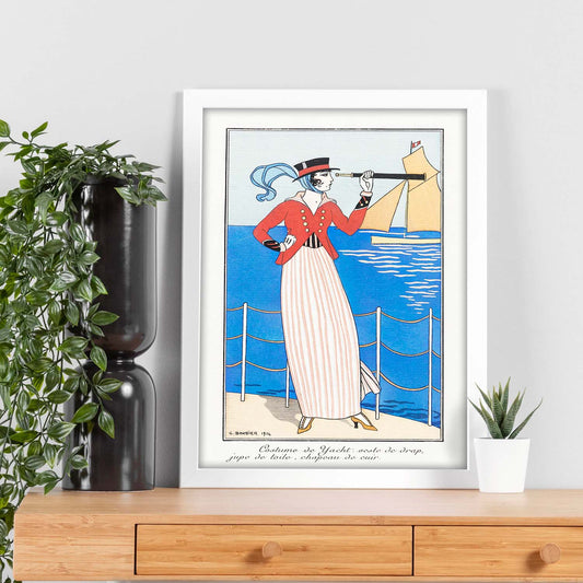 Lámina Vintage Modelo 002. Pósters con las ilustraciones Art Decó de George Barbier.-Artwork-Nacnic-Nacnic Estudio SL