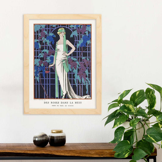 Lámina Vintage Modelo 017. Pósters con las ilustraciones Art Decó de George Barbier.-Artwork-Nacnic-Nacnic Estudio SL