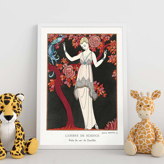 Lámina Vintage Modelo 018. Pósters con las ilustraciones Art Decó de George Barbier.-Artwork-Nacnic-Nacnic Estudio SL