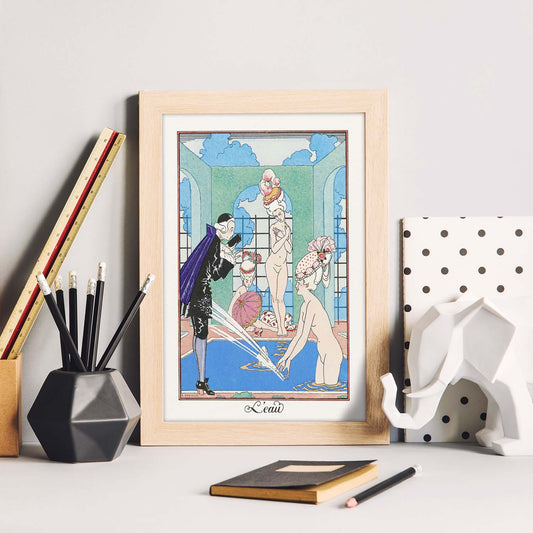 Lámina Vintage Modelo 022. Pósters con las ilustraciones Art Decó de George Barbier.-Artwork-Nacnic-Nacnic Estudio SL