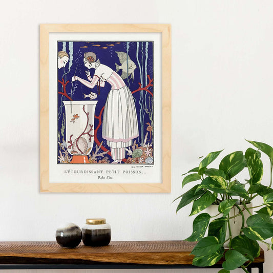 Lámina Vintage Modelo 023. Pósters con las ilustraciones Art Decó de George Barbier.-Artwork-Nacnic-Nacnic Estudio SL