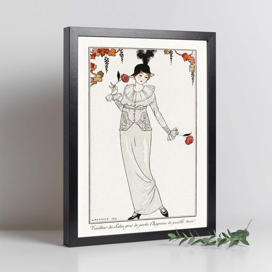 Lámina Vintage Modelo 026. Pósters con las ilustraciones Art Decó de George Barbier.-Artwork-Nacnic-Nacnic Estudio SL