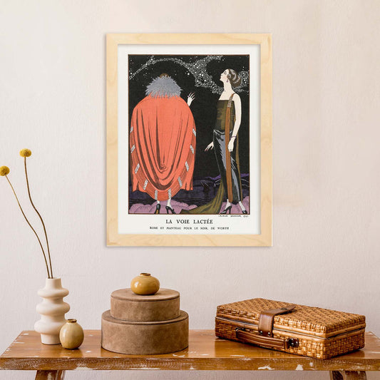 Lámina Vintage Modelo 027. Pósters con las ilustraciones Art Decó de George Barbier.-Artwork-Nacnic-Nacnic Estudio SL