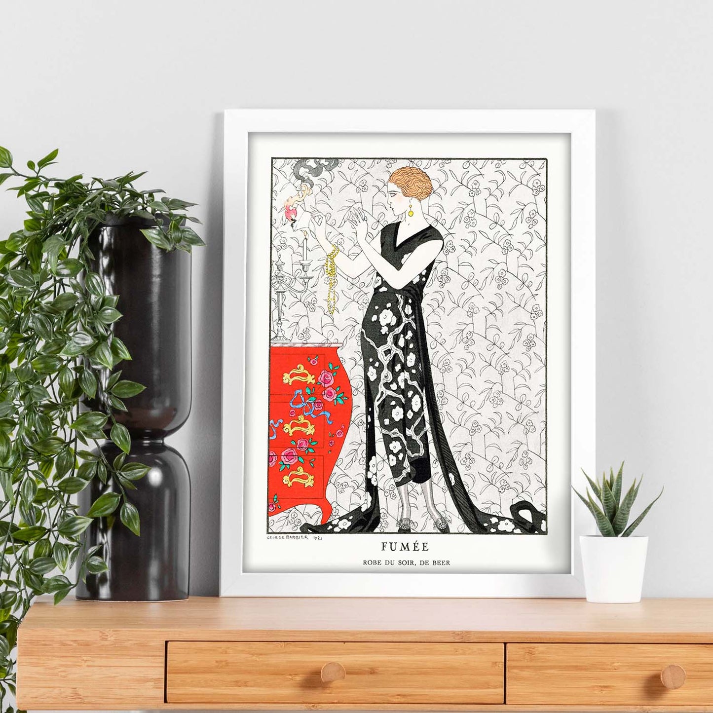 Lámina Vintage Modelo 028. Pósters con las ilustraciones Art Decó de George Barbier.-Artwork-Nacnic-Nacnic Estudio SL